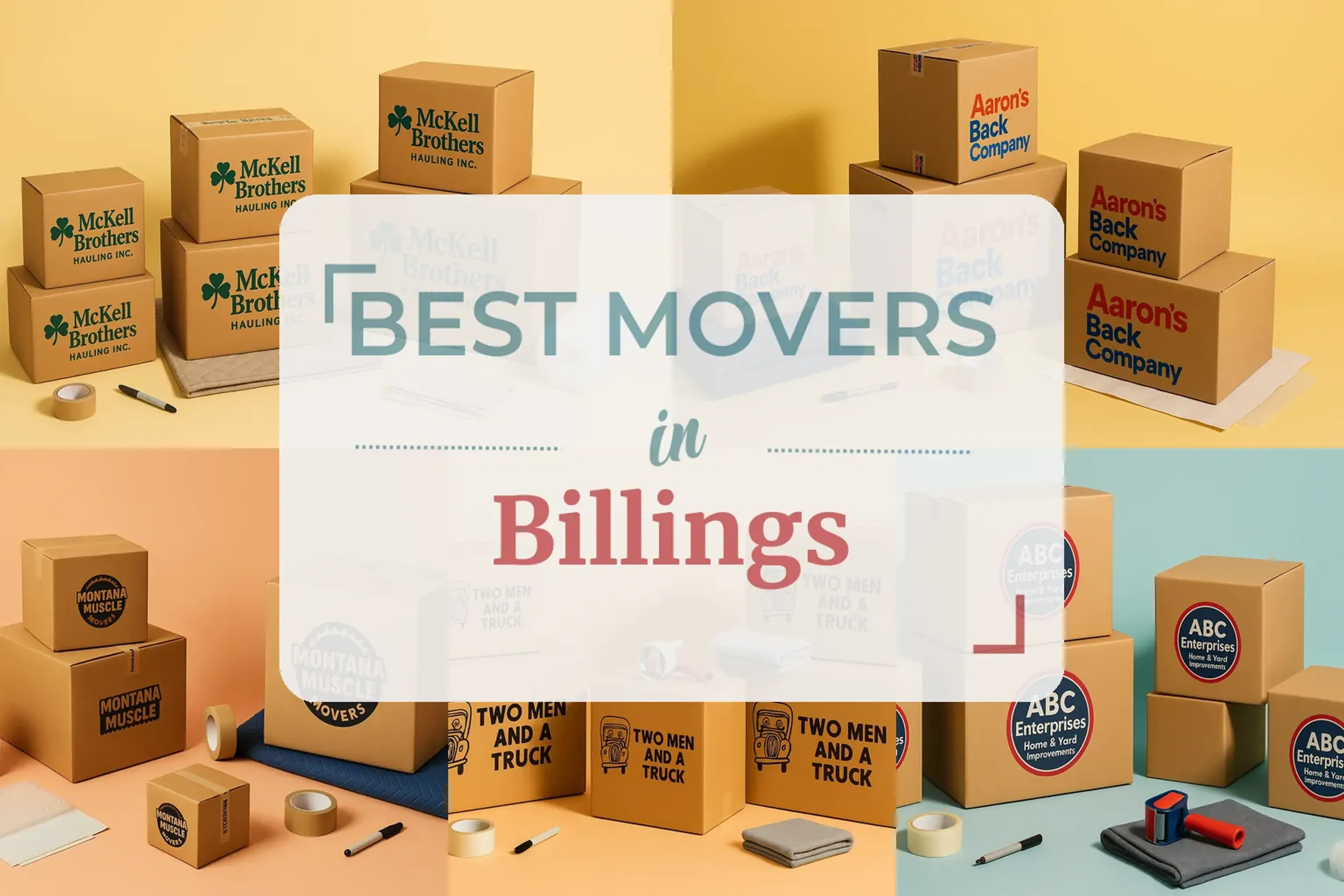 Side-by-side comparison of Billings moving companies