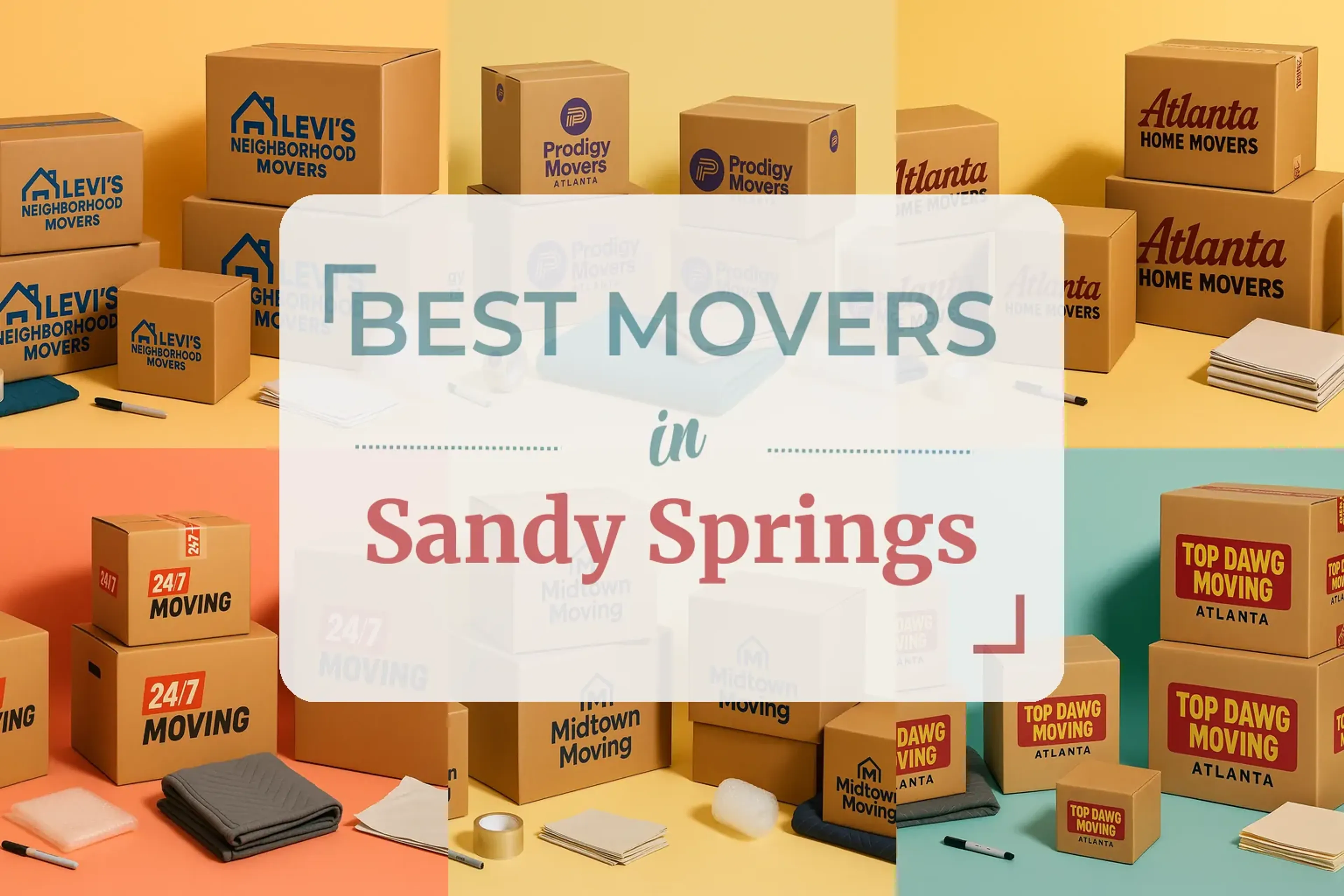 Side-by-side comparison of Sandy Springs moving companies