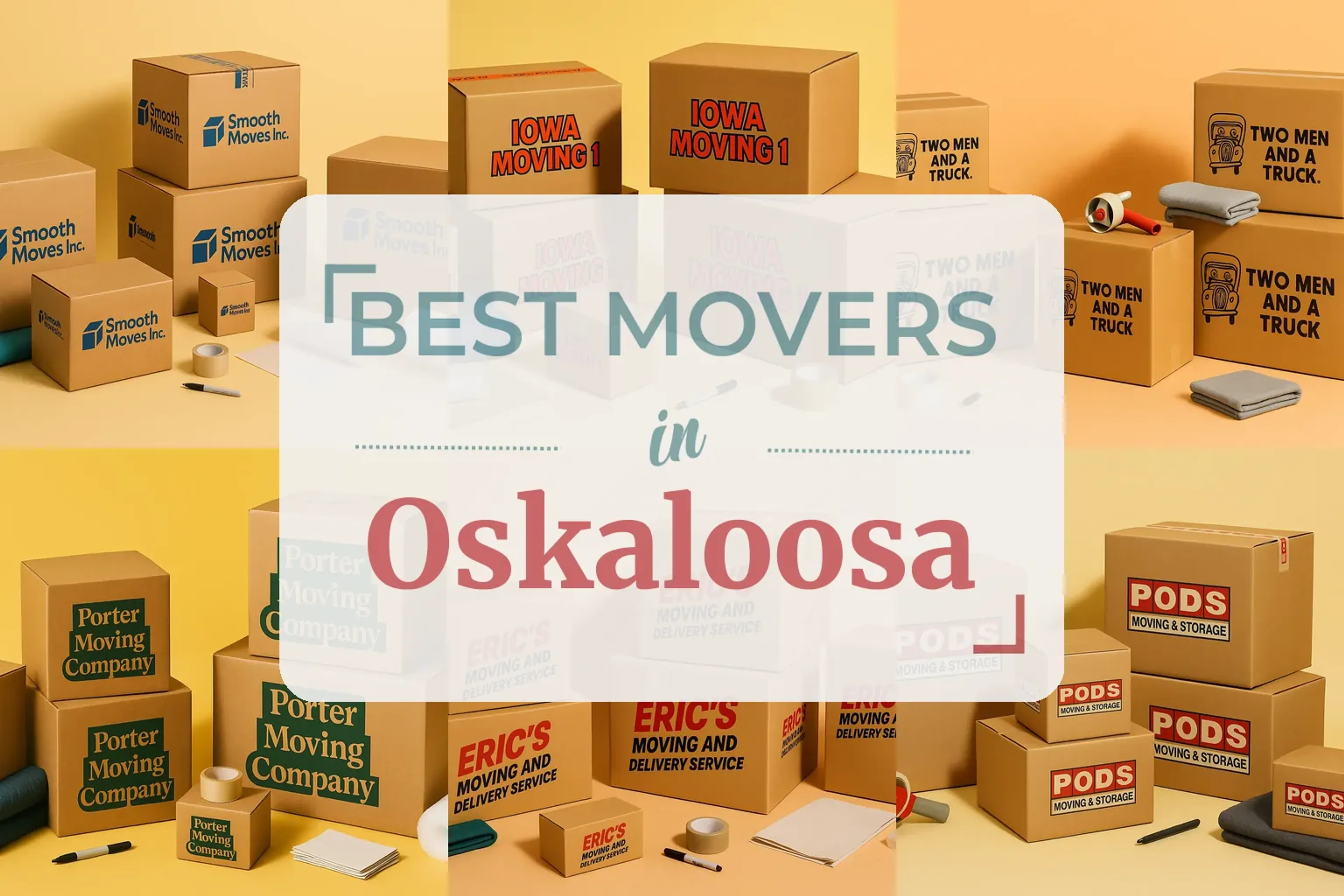 Side-by-side comparison of Oskaloosa moving companies