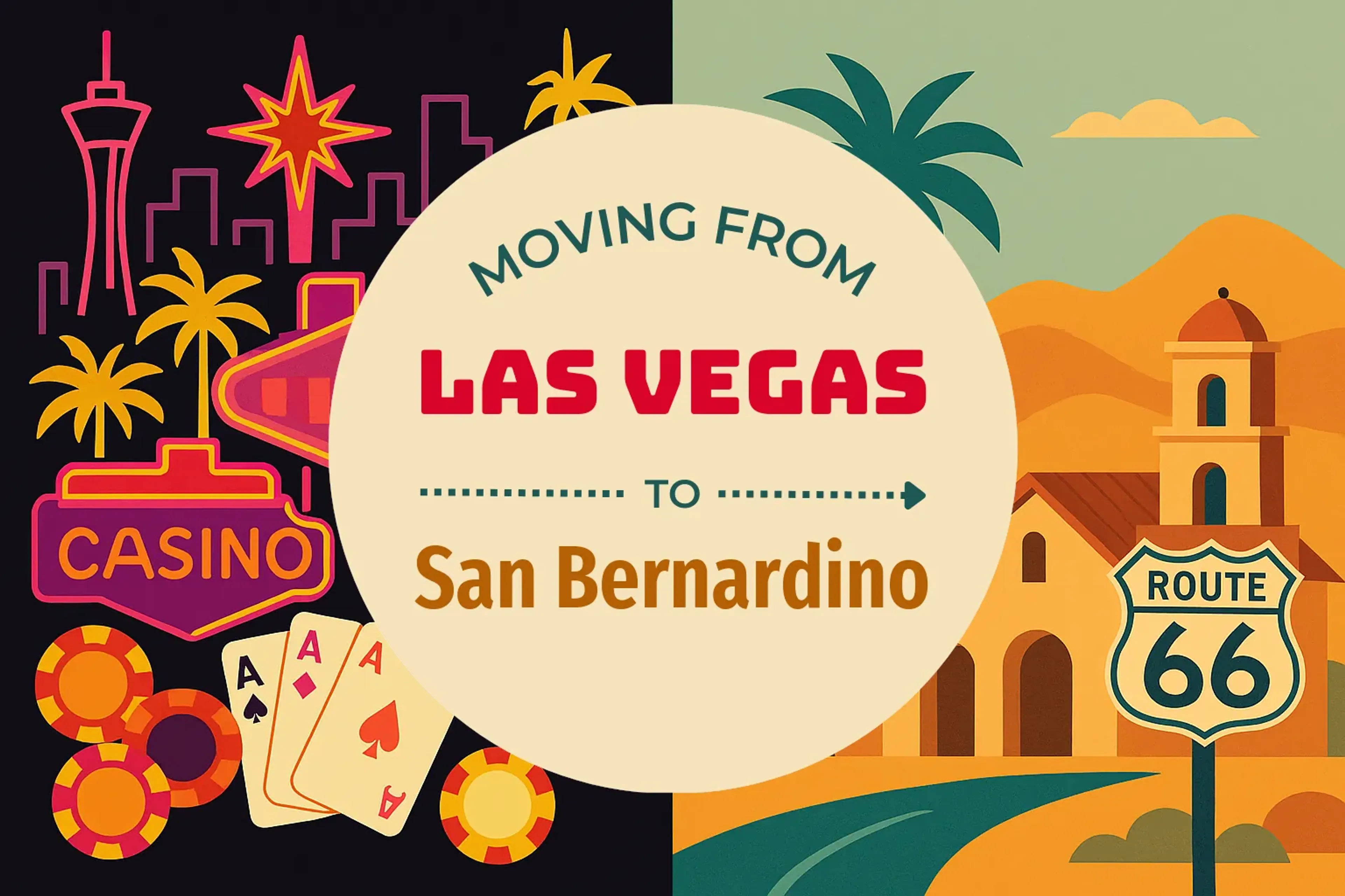 Side-by-side comparison of Las Vegas to San Bernardino moving companies