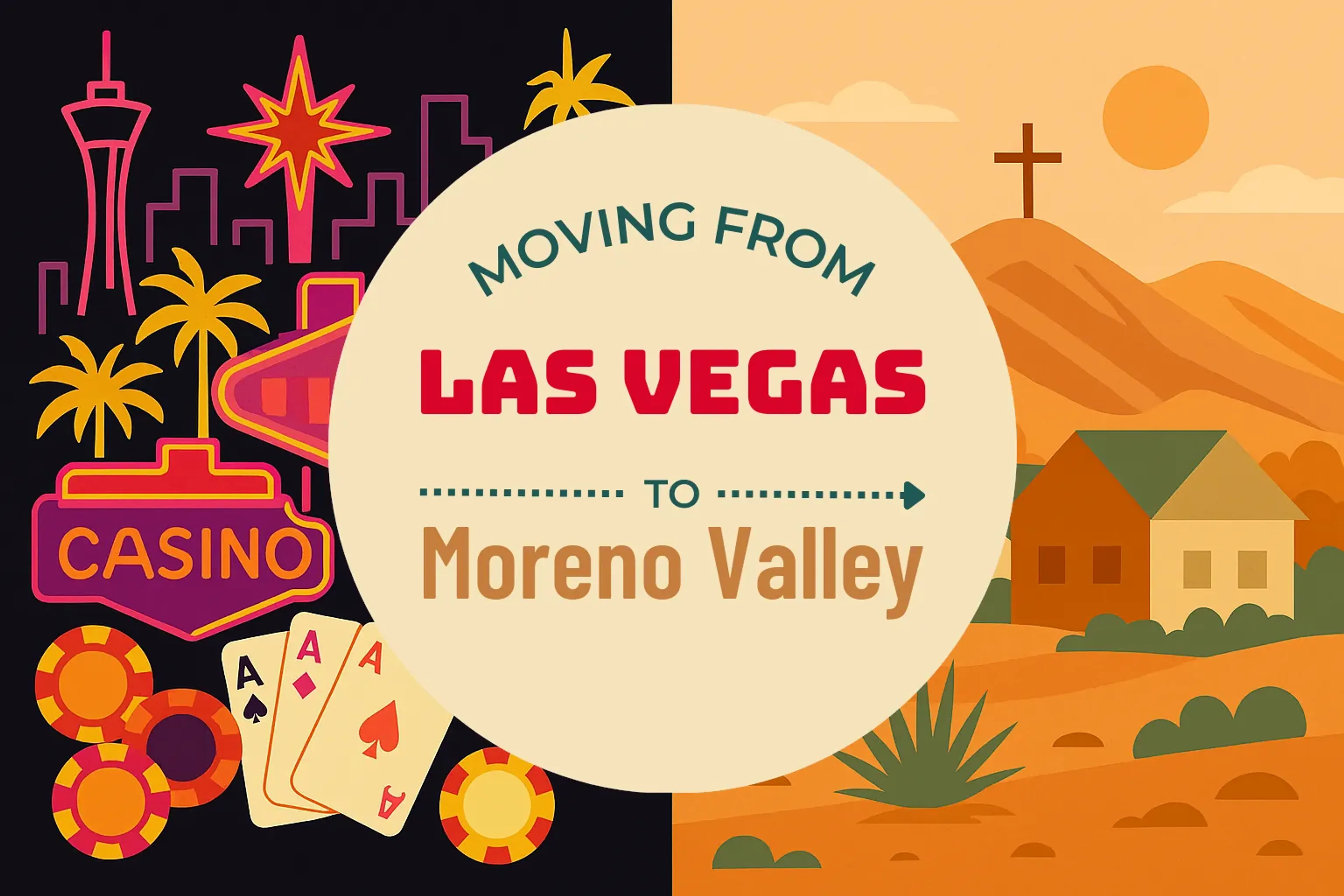 Side-by-side comparison of Las Vegas to Moreno Valley moving companies