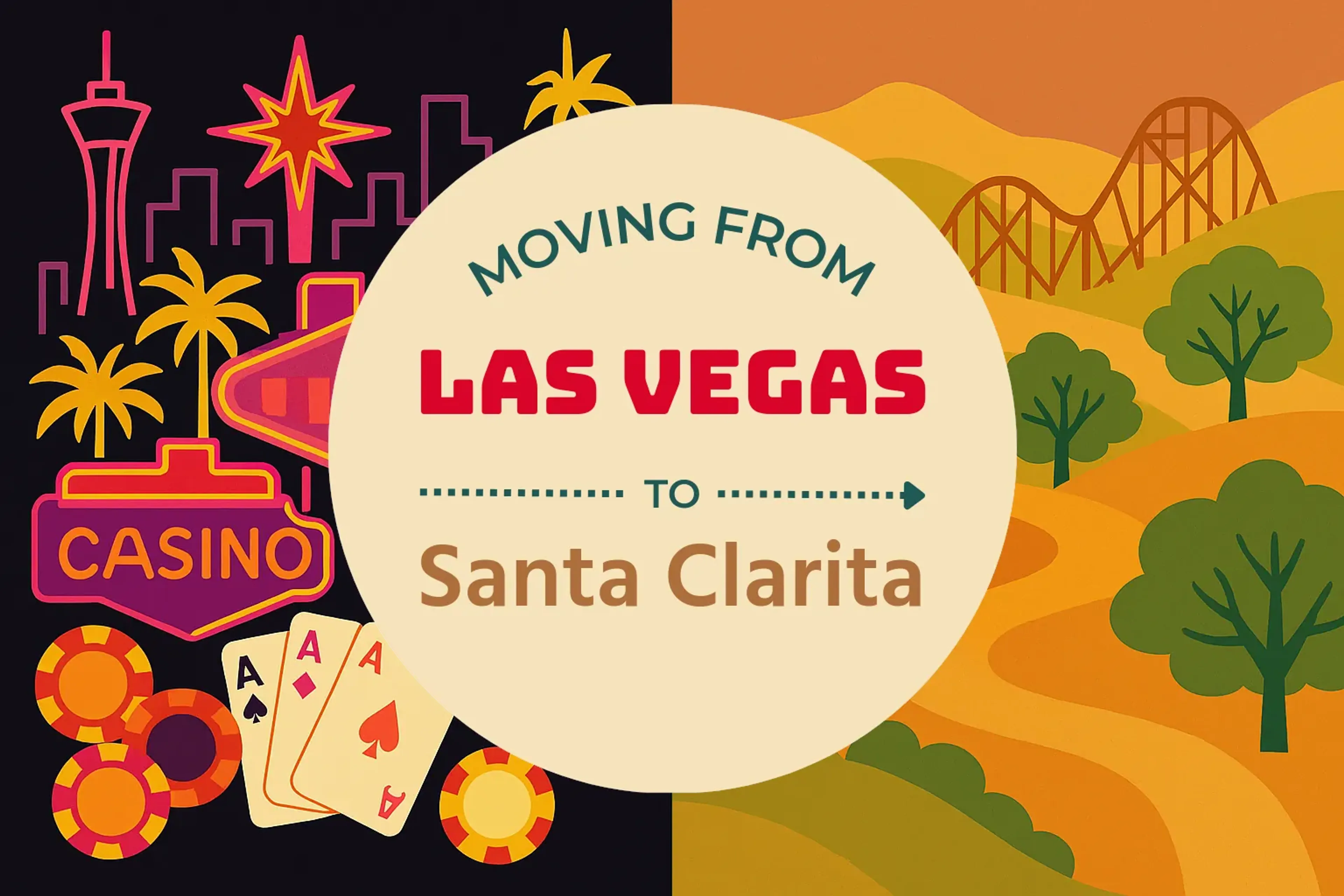 Side-by-side comparison of Las Vegas to Santa Clarita moving companies
