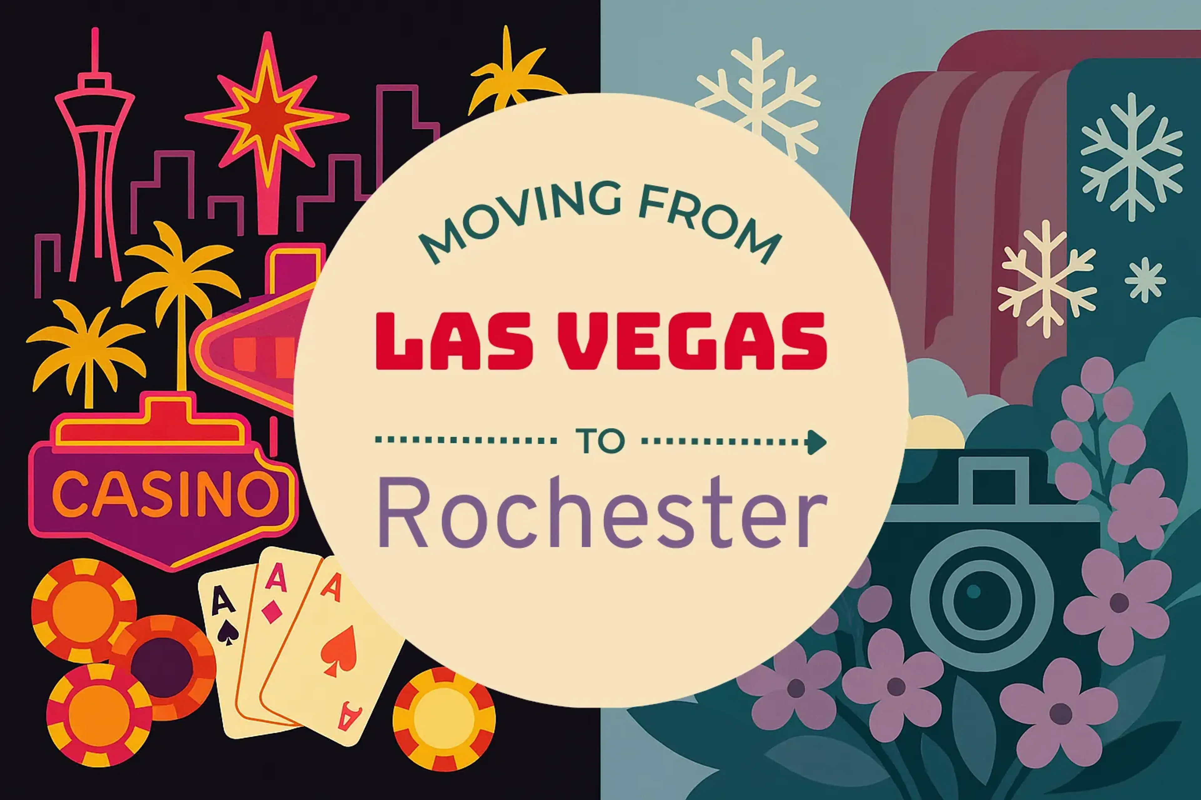 Side-by-side comparison of Las Vegas to Rochester moving companies