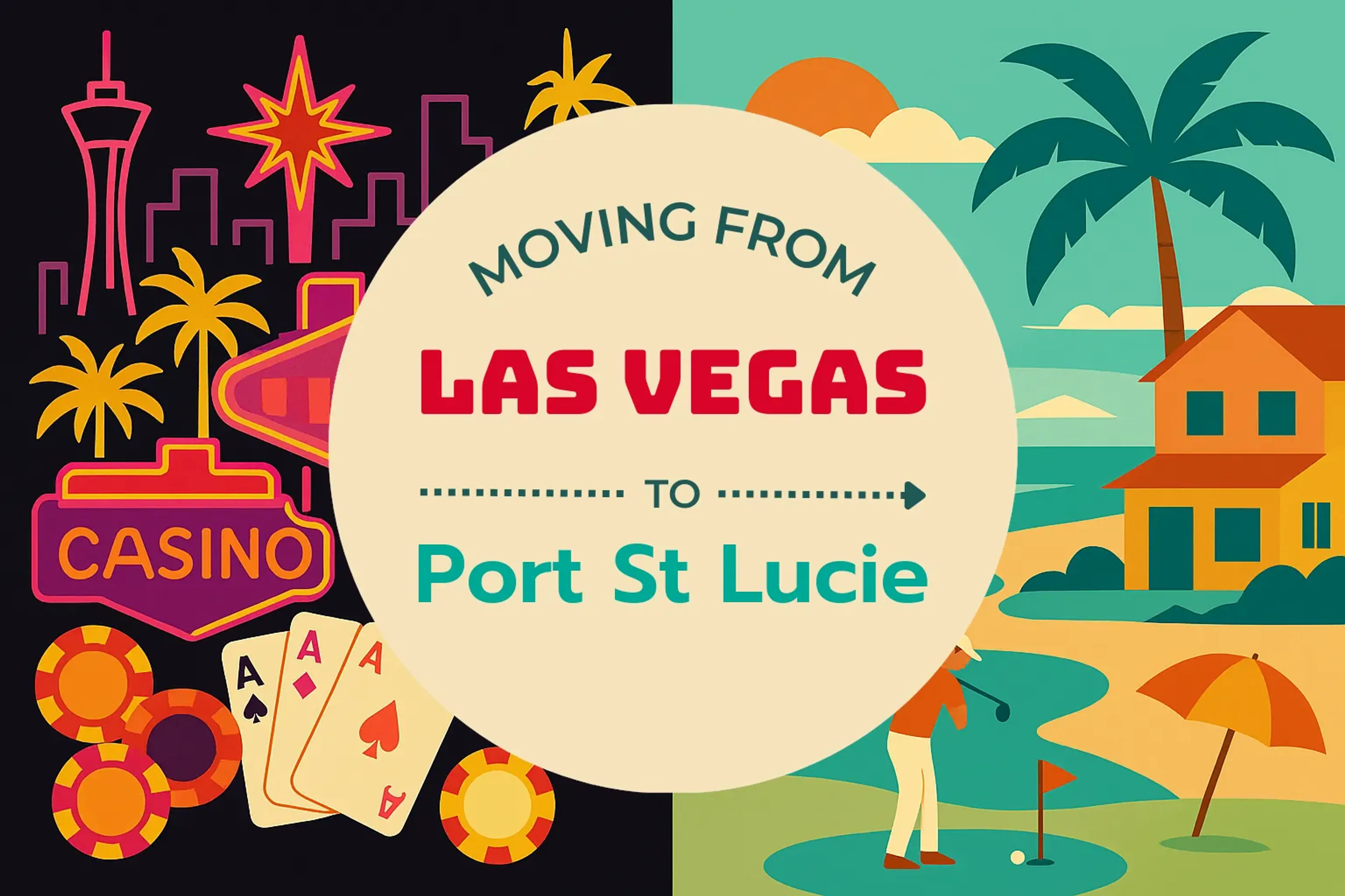 Side-by-side comparison of Las Vegas to Port St. Lucie moving companies