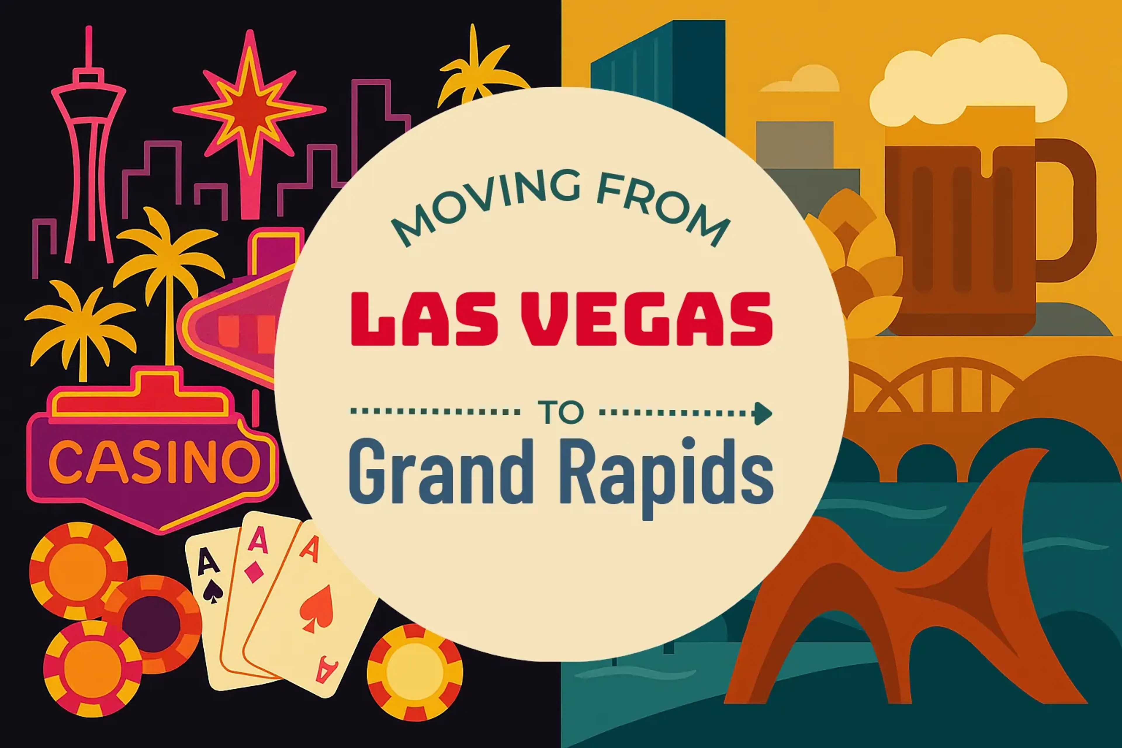 Side-by-side comparison of Las Vegas to Grand Rapids moving companies