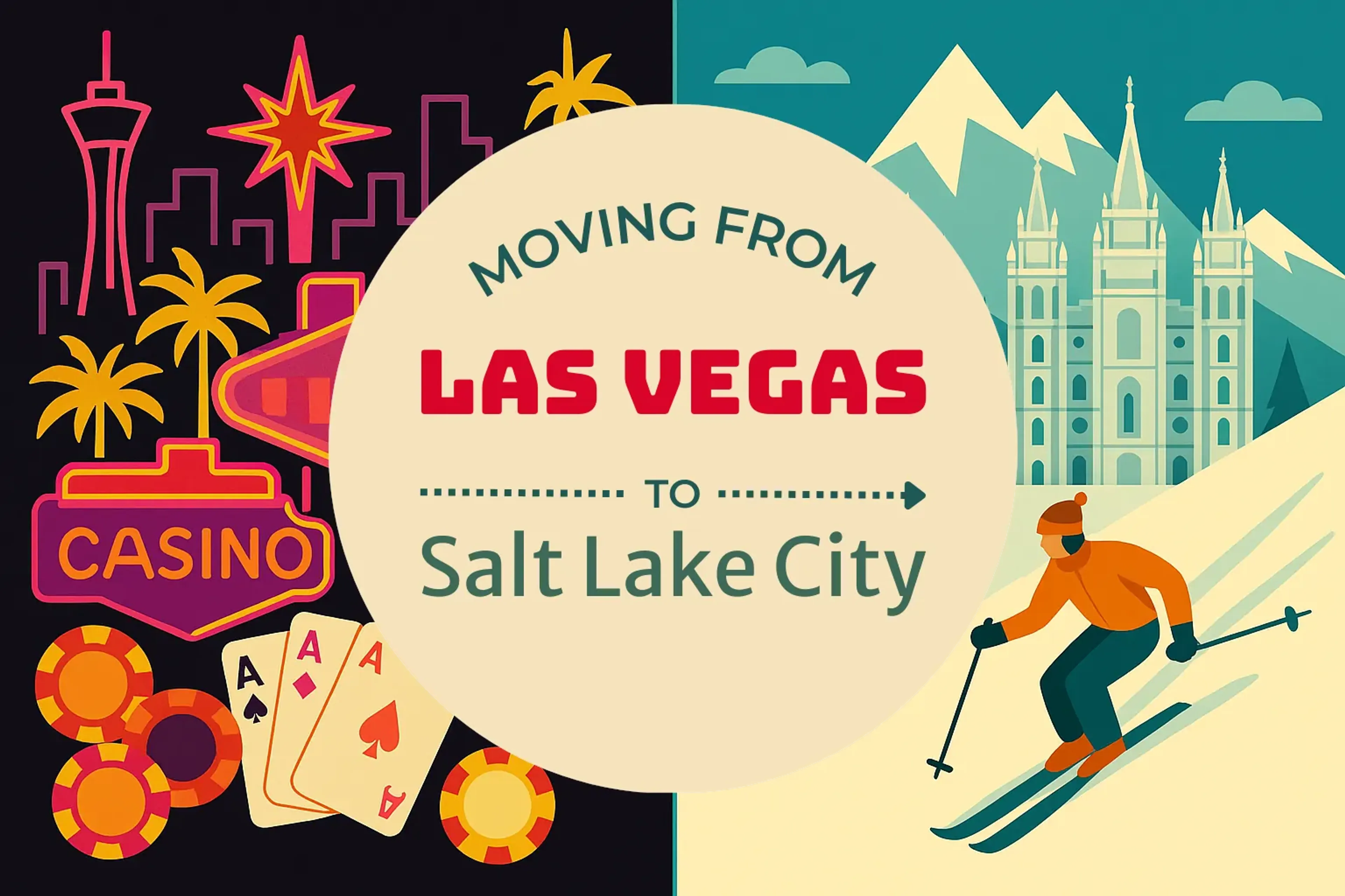 Side-by-side comparison of Las Vegas to Salt Lake City moving companies