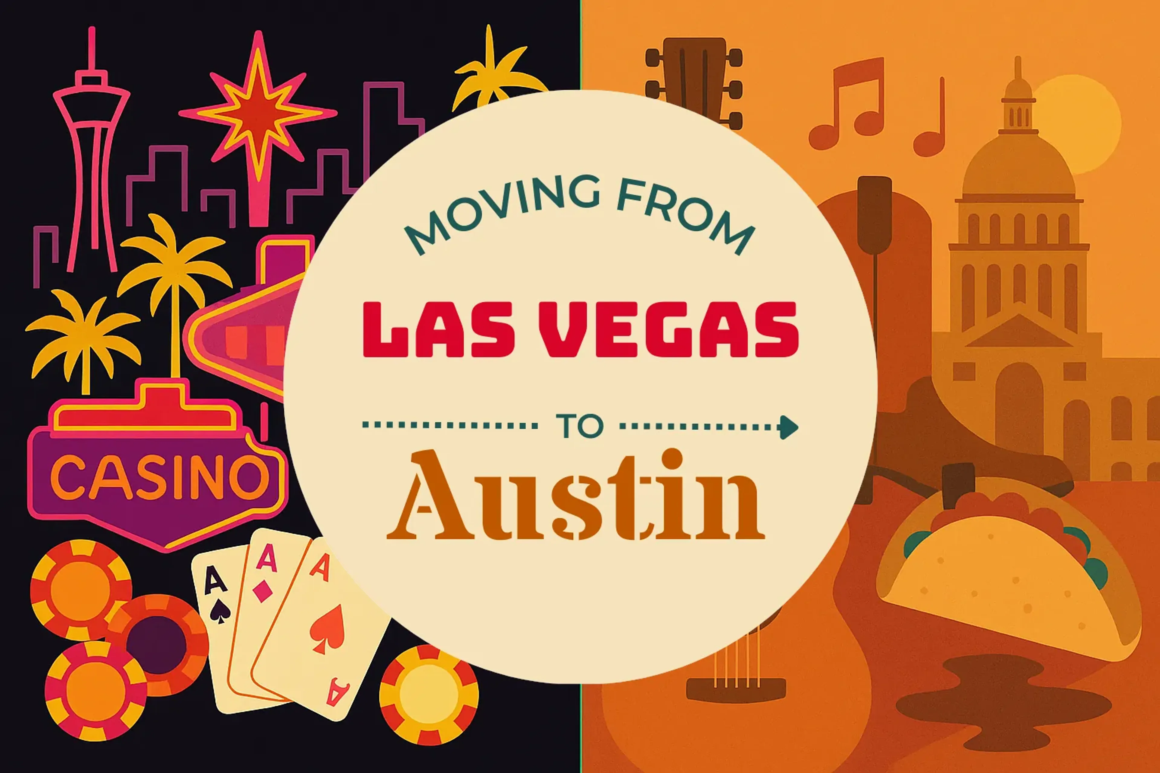 Side-by-side comparison of Las Vegas to Austin moving companies