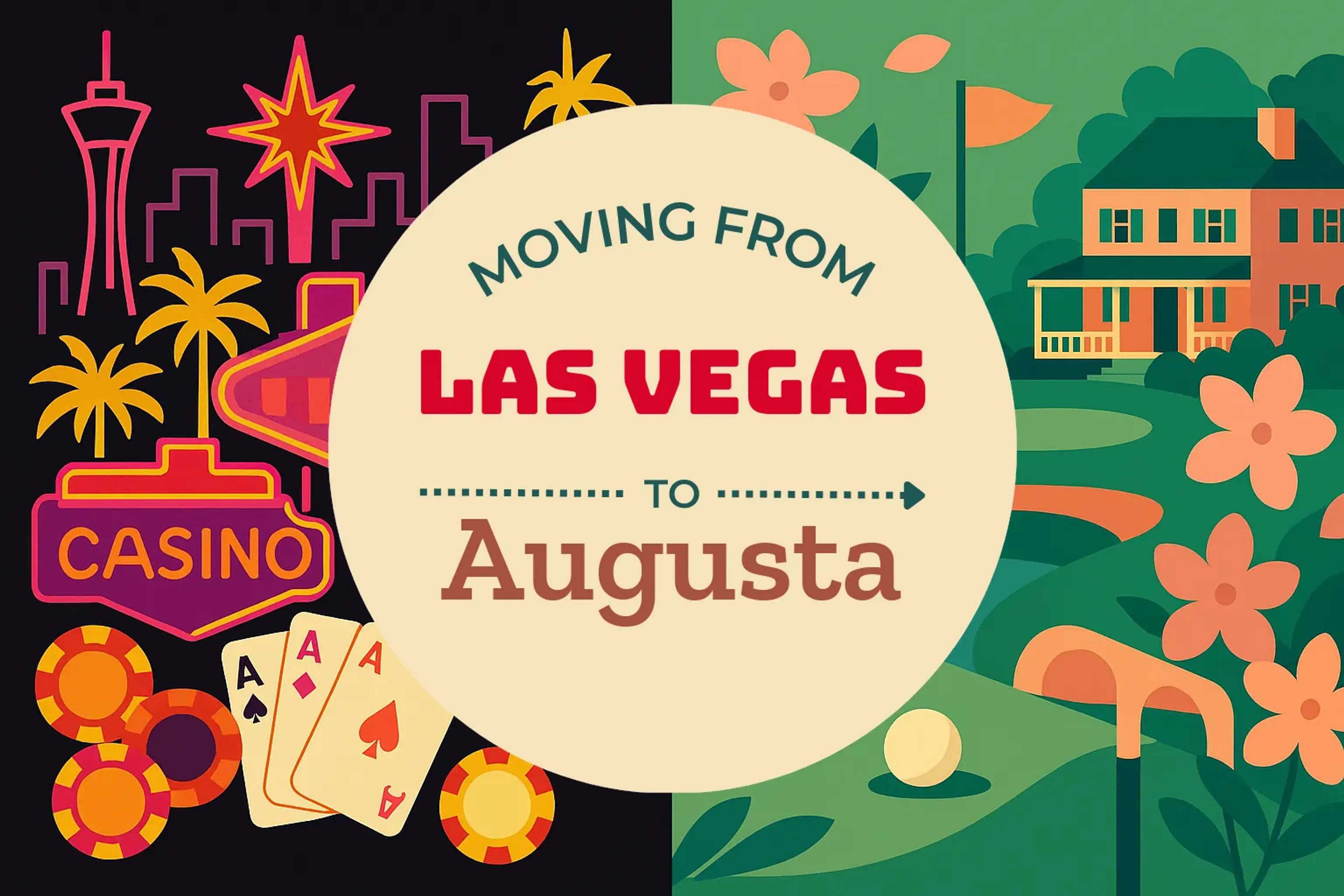 Side-by-side comparison of Las Vegas to Augusta moving companies