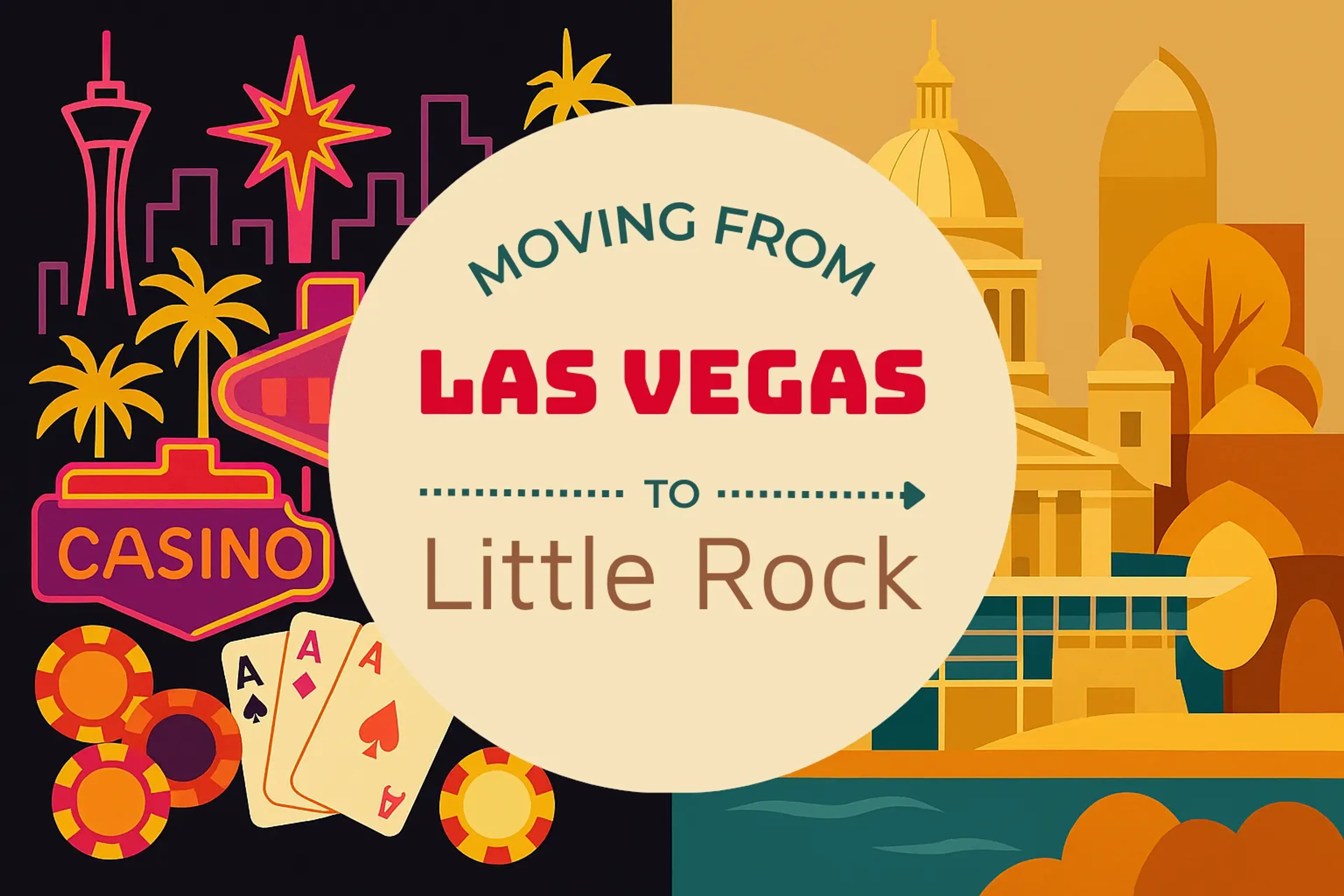 Side-by-side comparison of Las Vegas to Little Rock moving companies