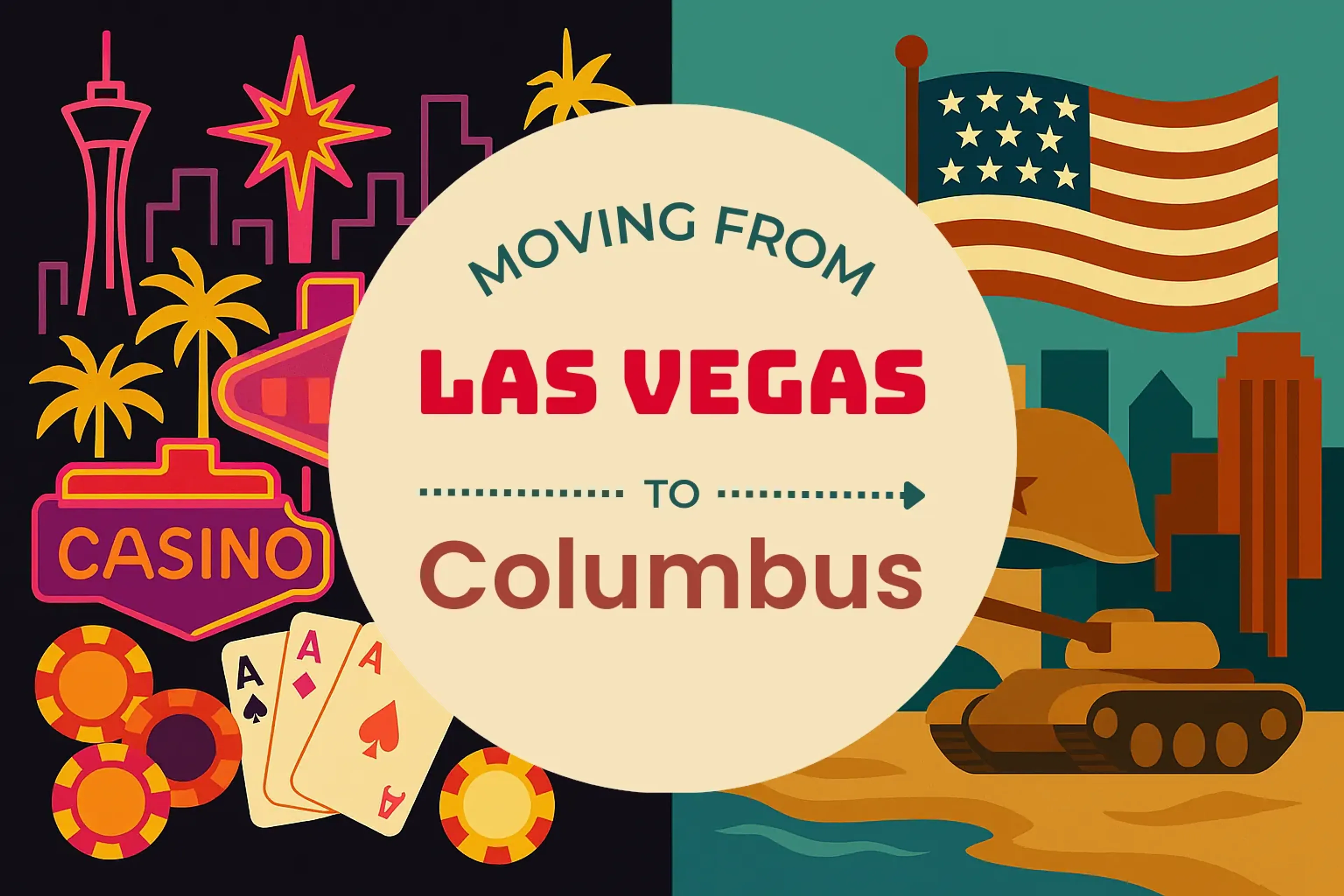 Side-by-side comparison of Las Vegas to Columbus moving companies