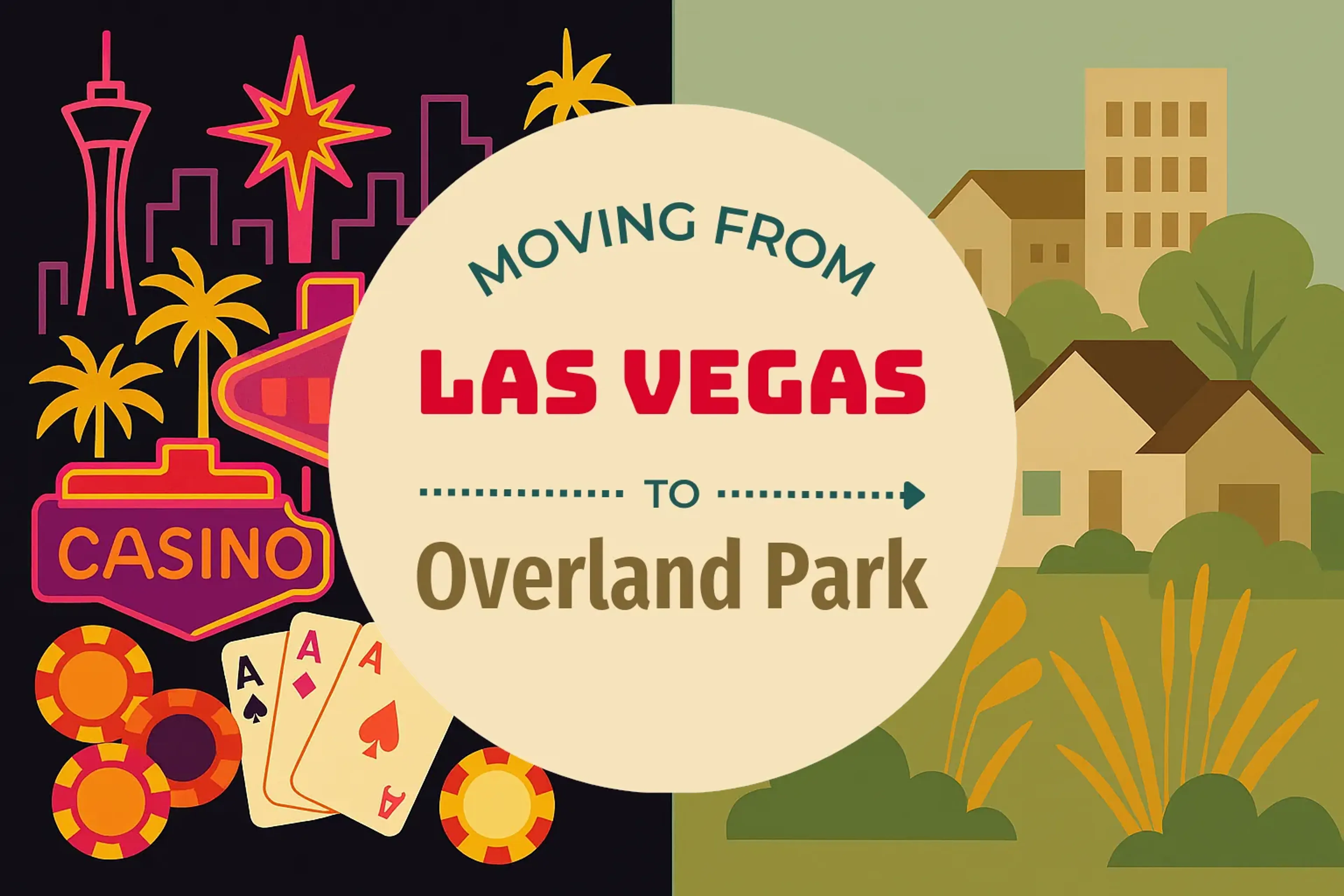 Side-by-side comparison of Las Vegas to Overland Park moving companies