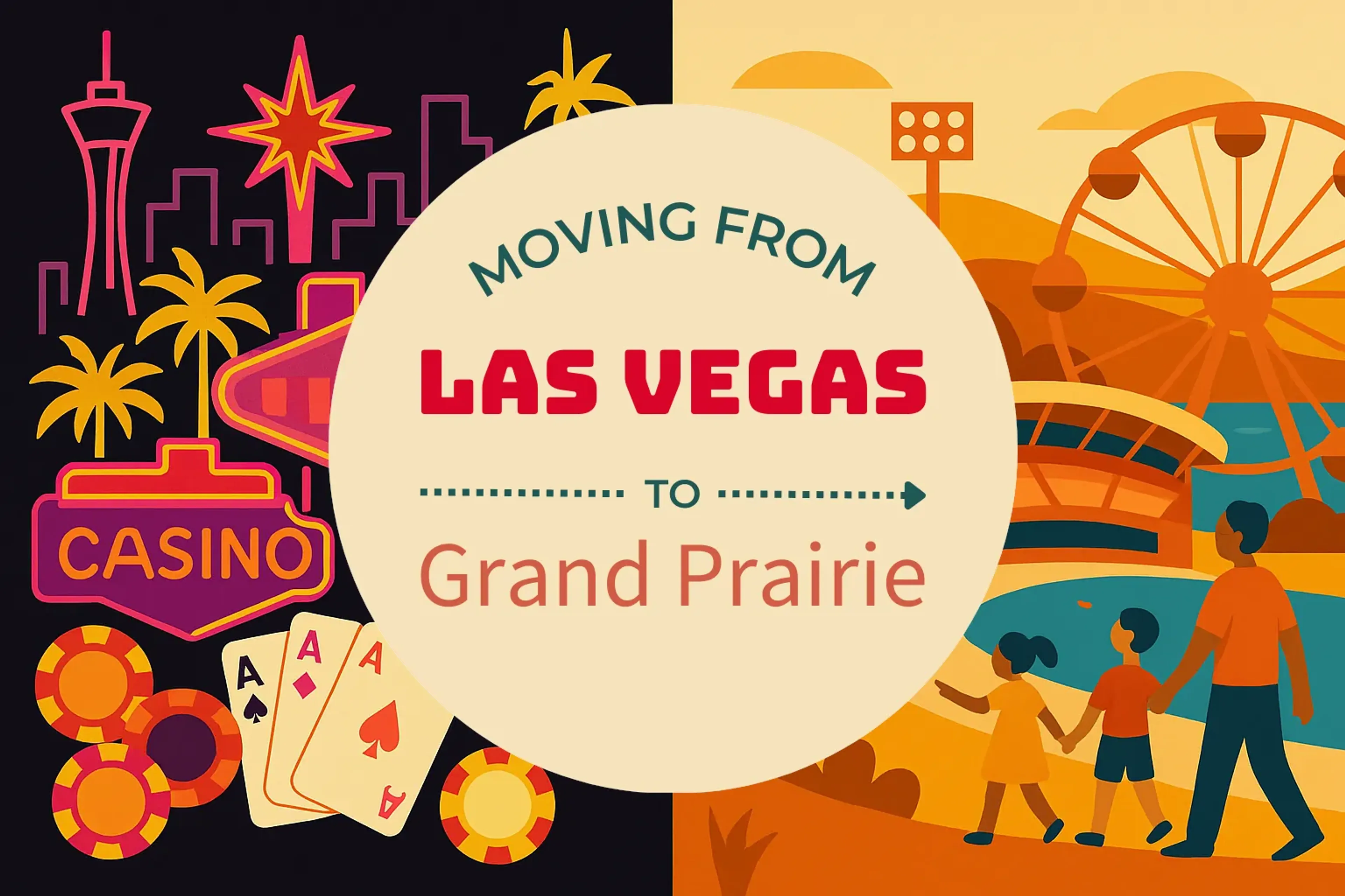 Side-by-side comparison of Las Vegas to Grand Prairie moving companies