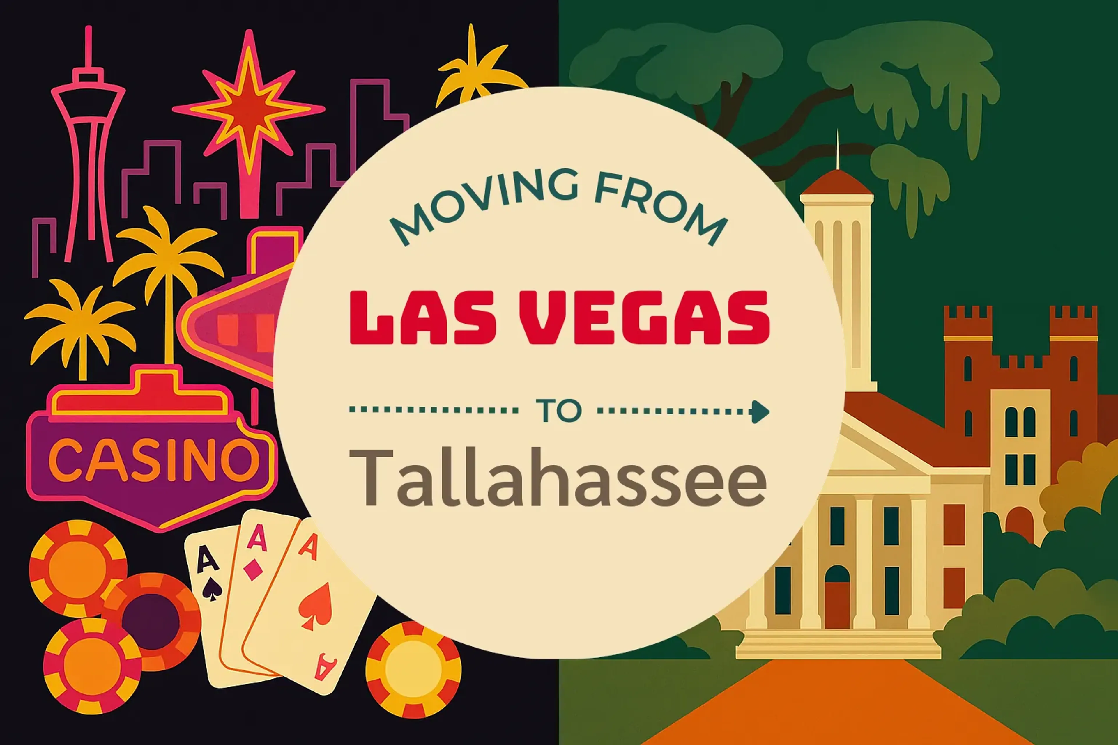 Side-by-side comparison of Las Vegas to Tallahassee moving companies