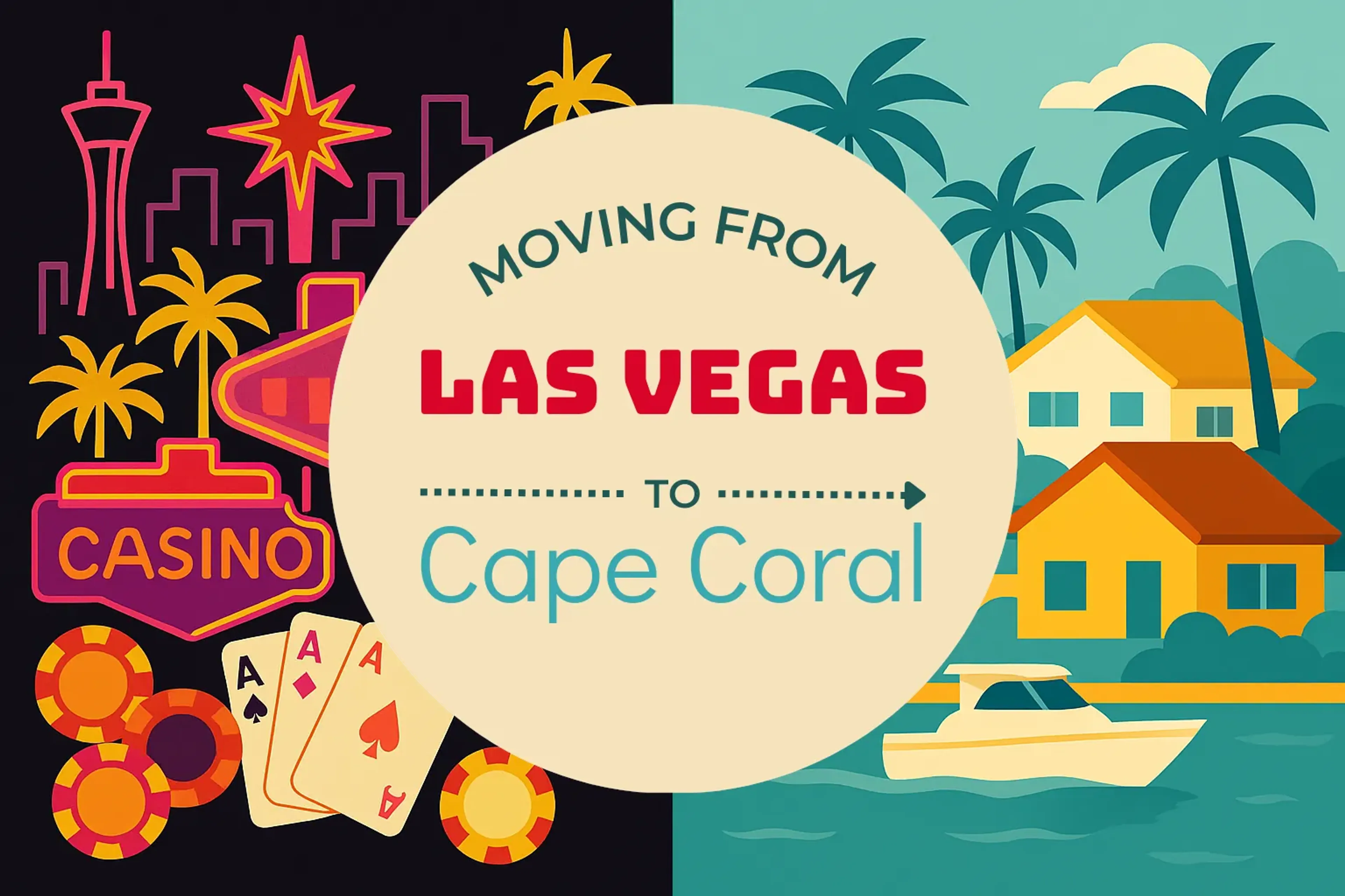 Side-by-side comparison of Las Vegas to Cape Coral moving companies