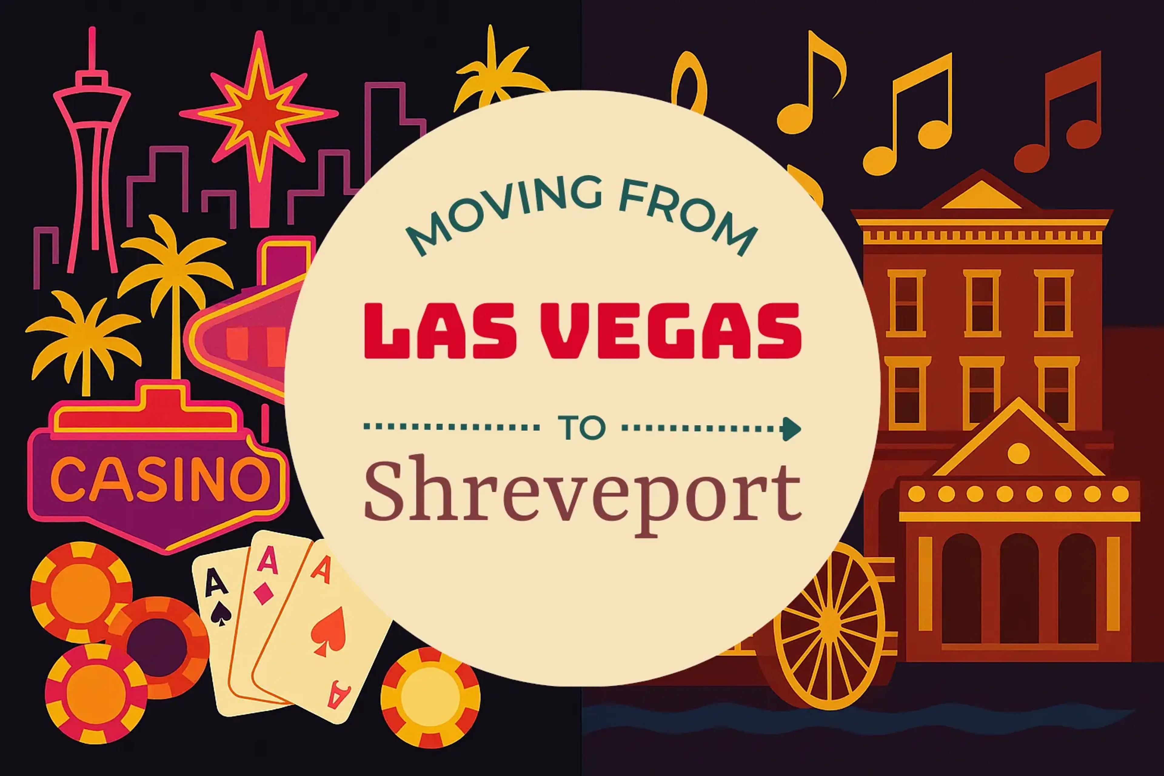 Side-by-side comparison of Las Vegas to Shreveport moving companies