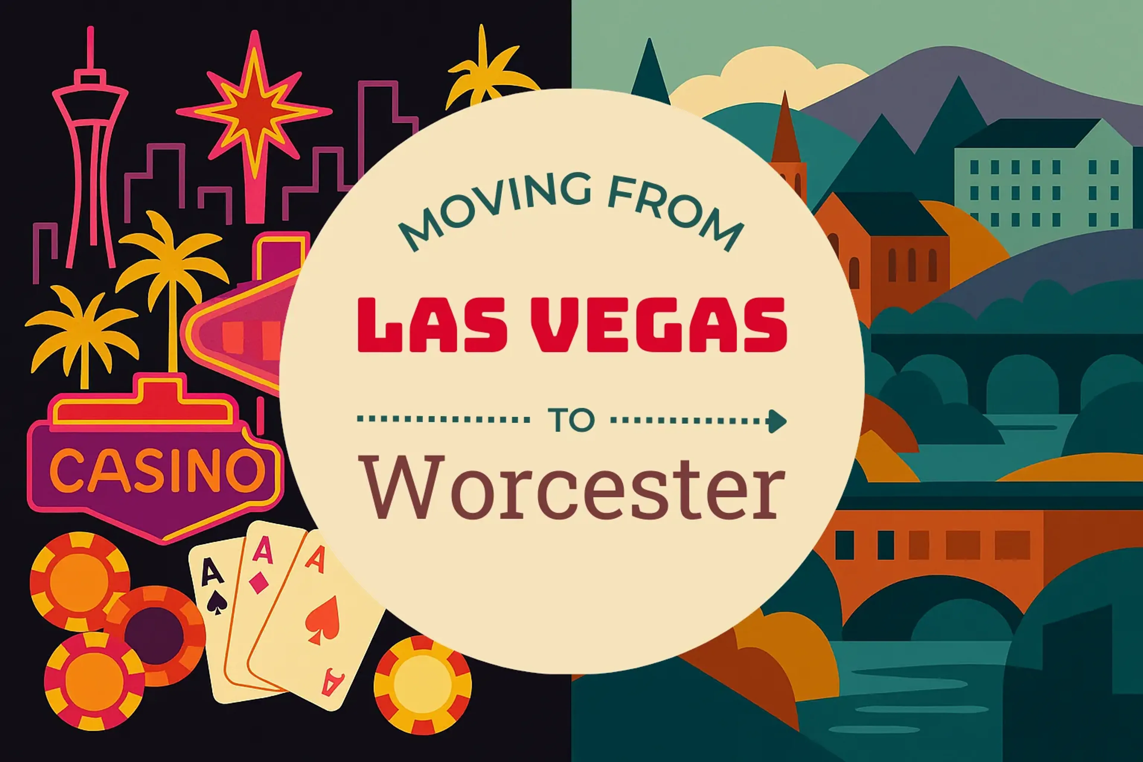 Side-by-side comparison of Las Vegas to Worcester moving companies
