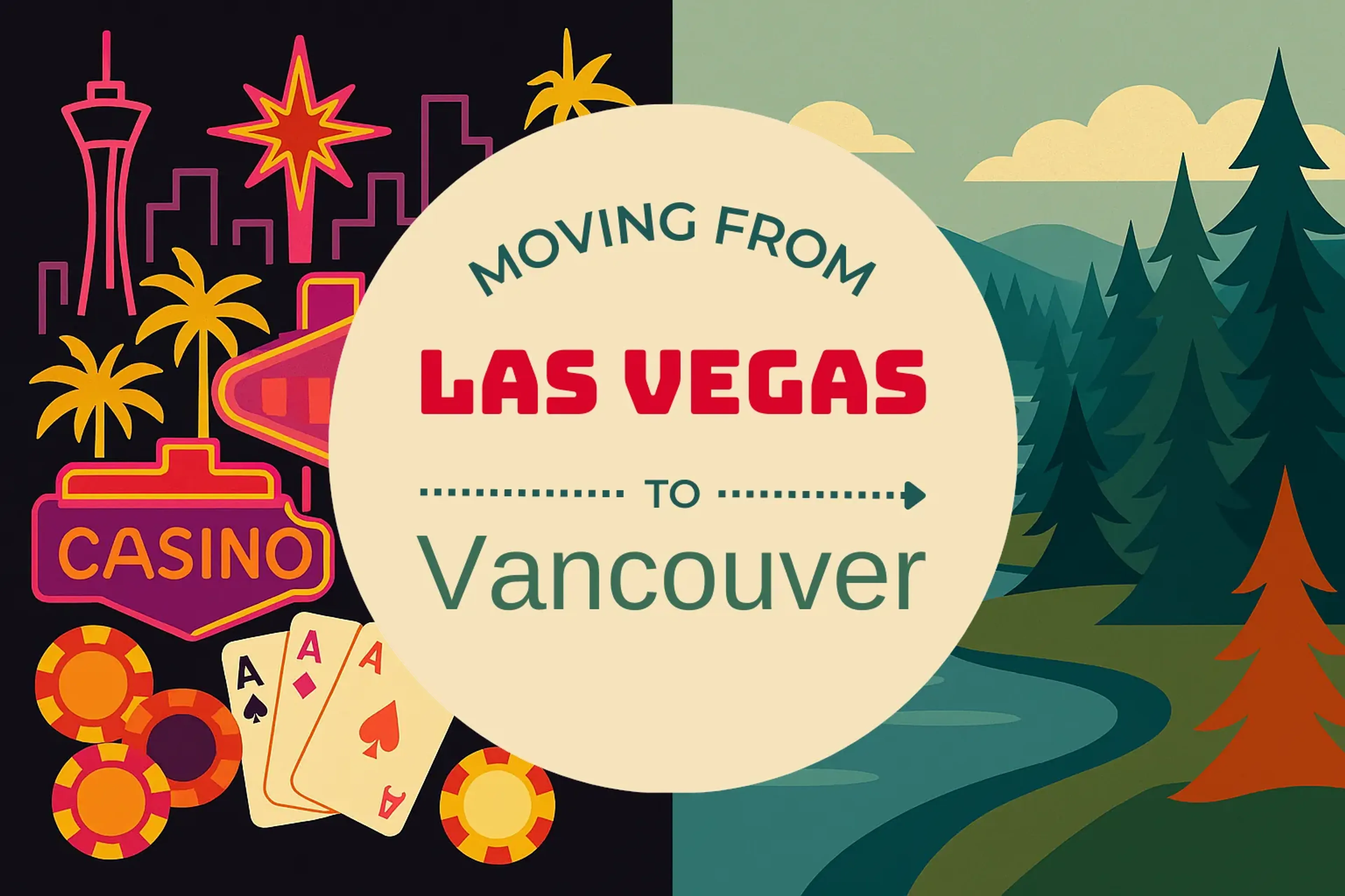 Side-by-side comparison of Las Vegas to Vancouver moving companies