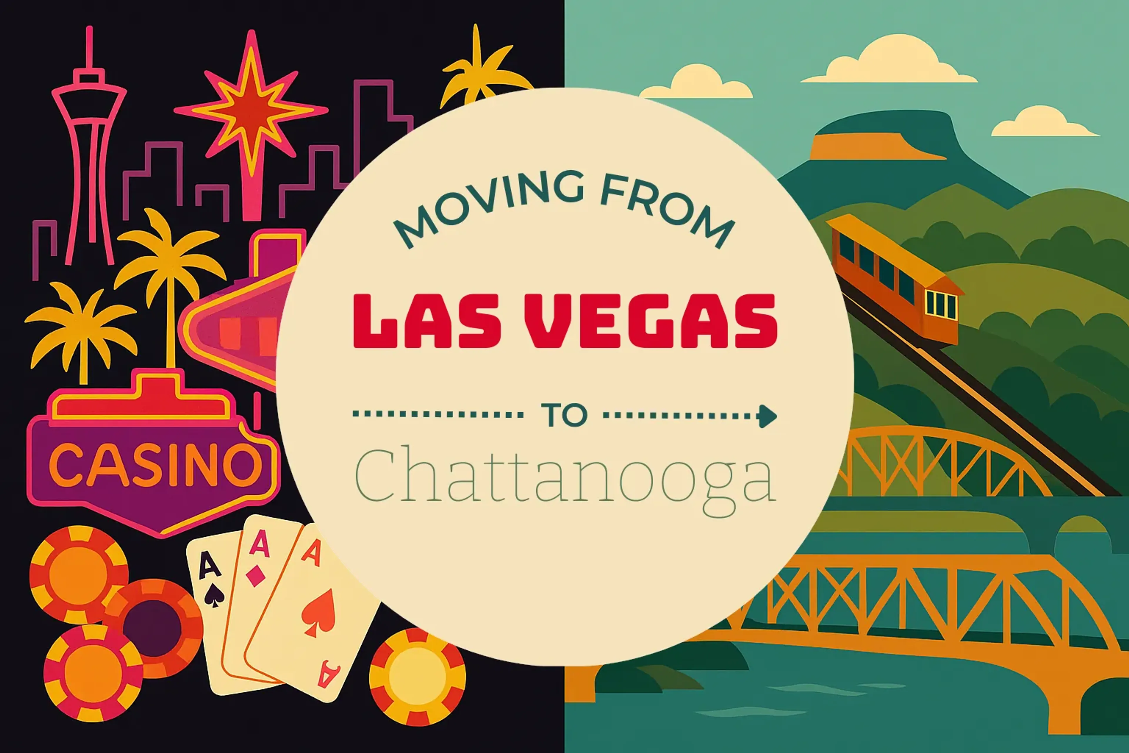 Side-by-side comparison of Las Vegas to Chattanooga moving companies