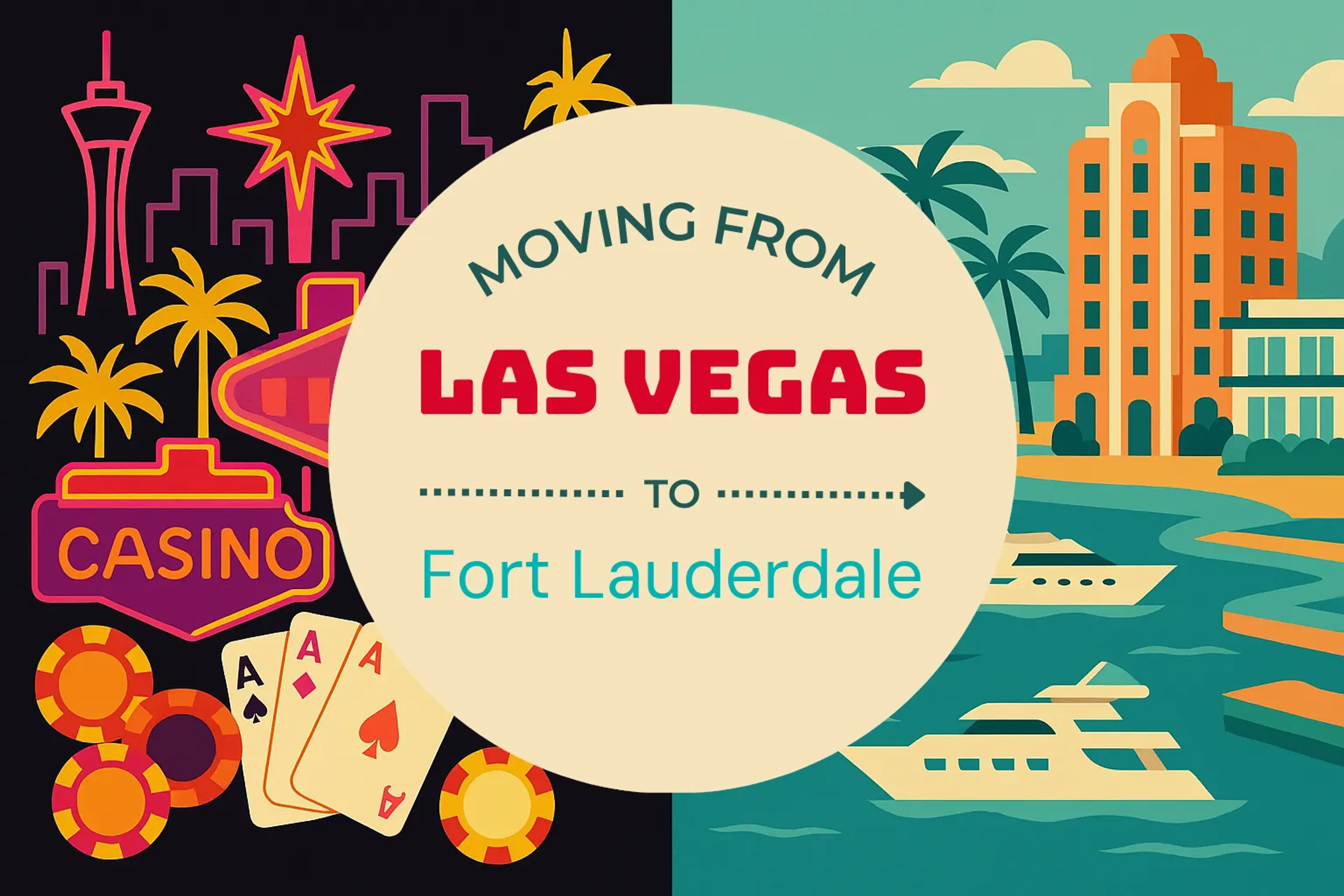 Side-by-side comparison of Las Vegas to Fort Lauderdale moving companies
