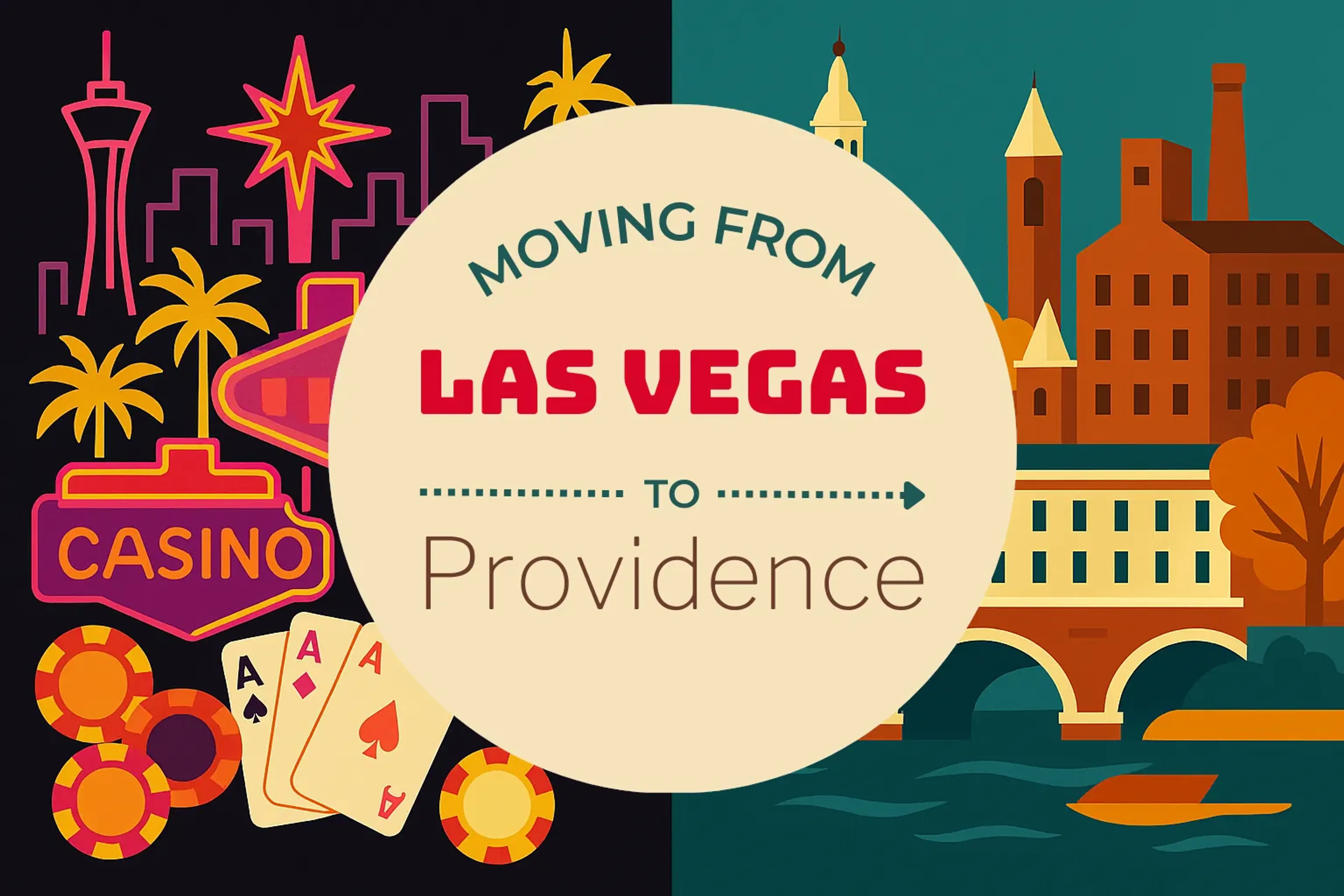 Side-by-side comparison of Las Vegas to Providence moving companies
