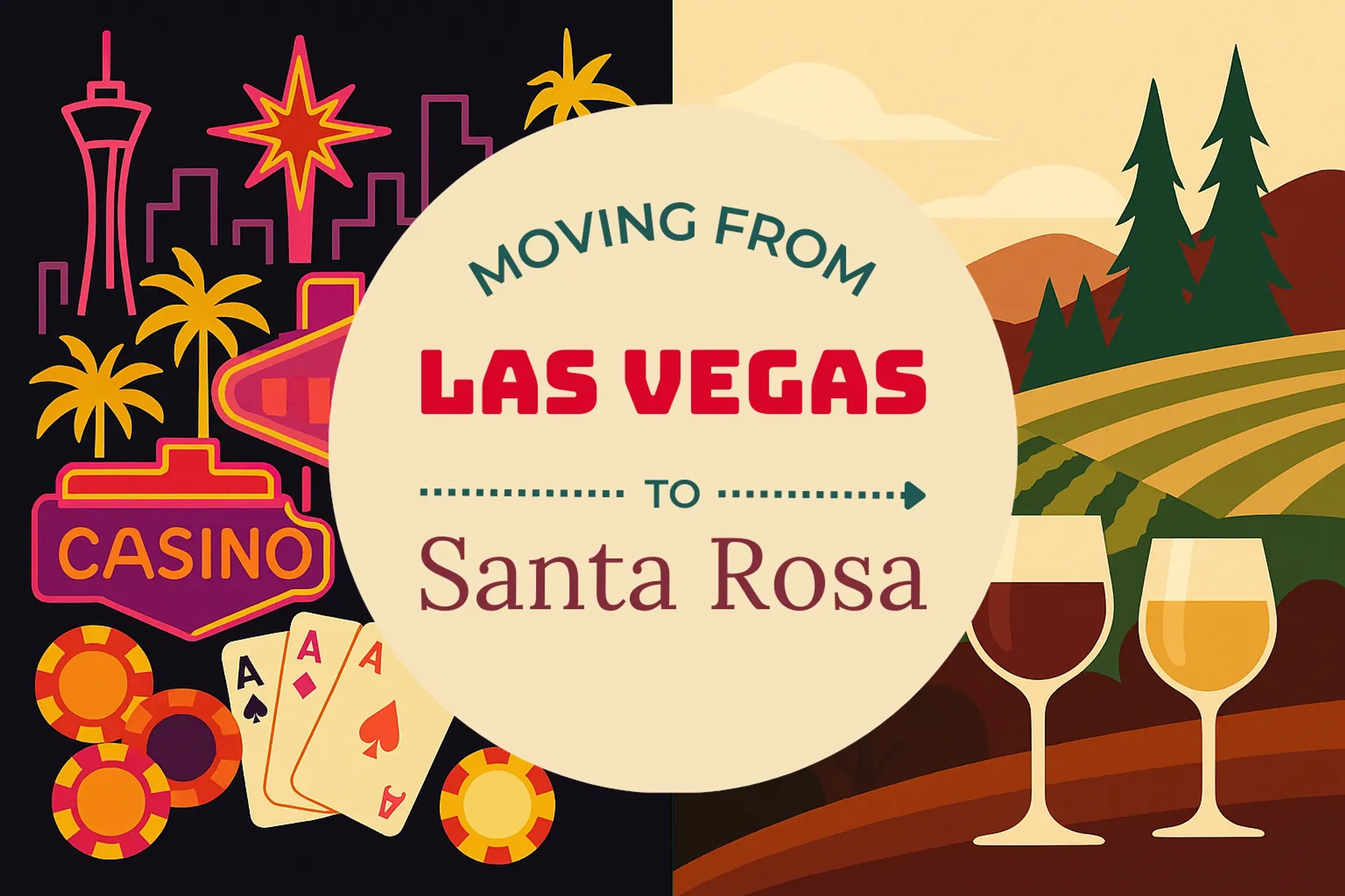 Side-by-side comparison of Las Vegas to Santa Rosa moving companies