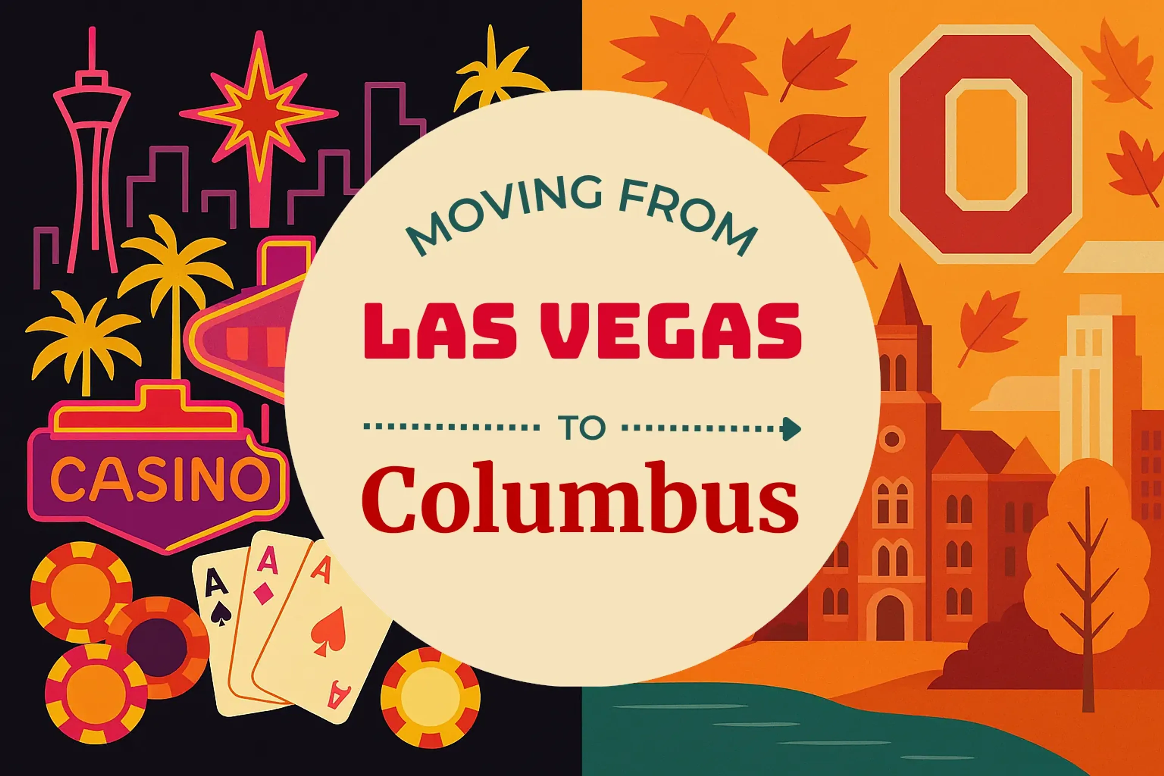 Side-by-side comparison of Las Vegas to Columbus moving companies