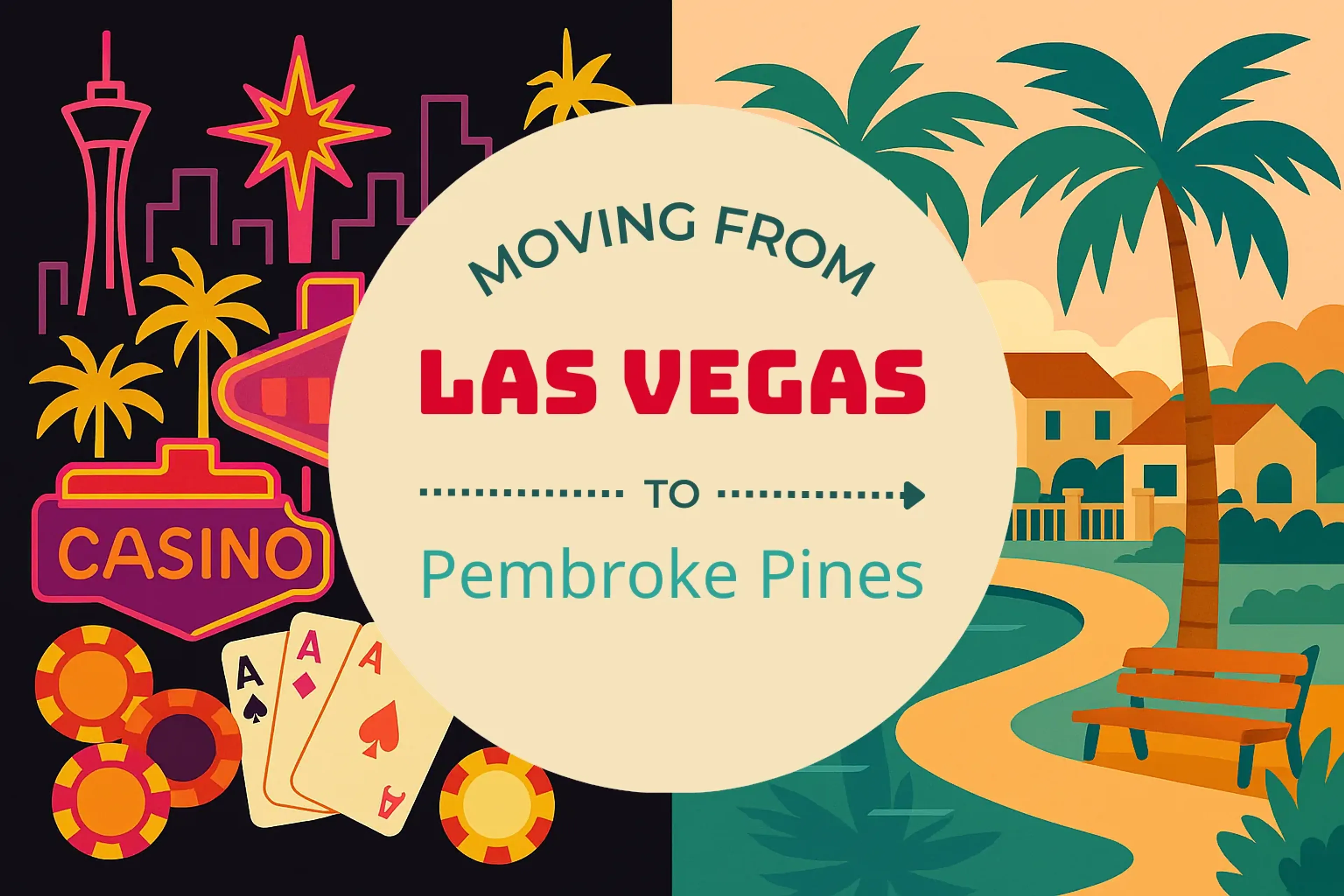 Side-by-side comparison of Las Vegas to Pembroke Pines moving companies