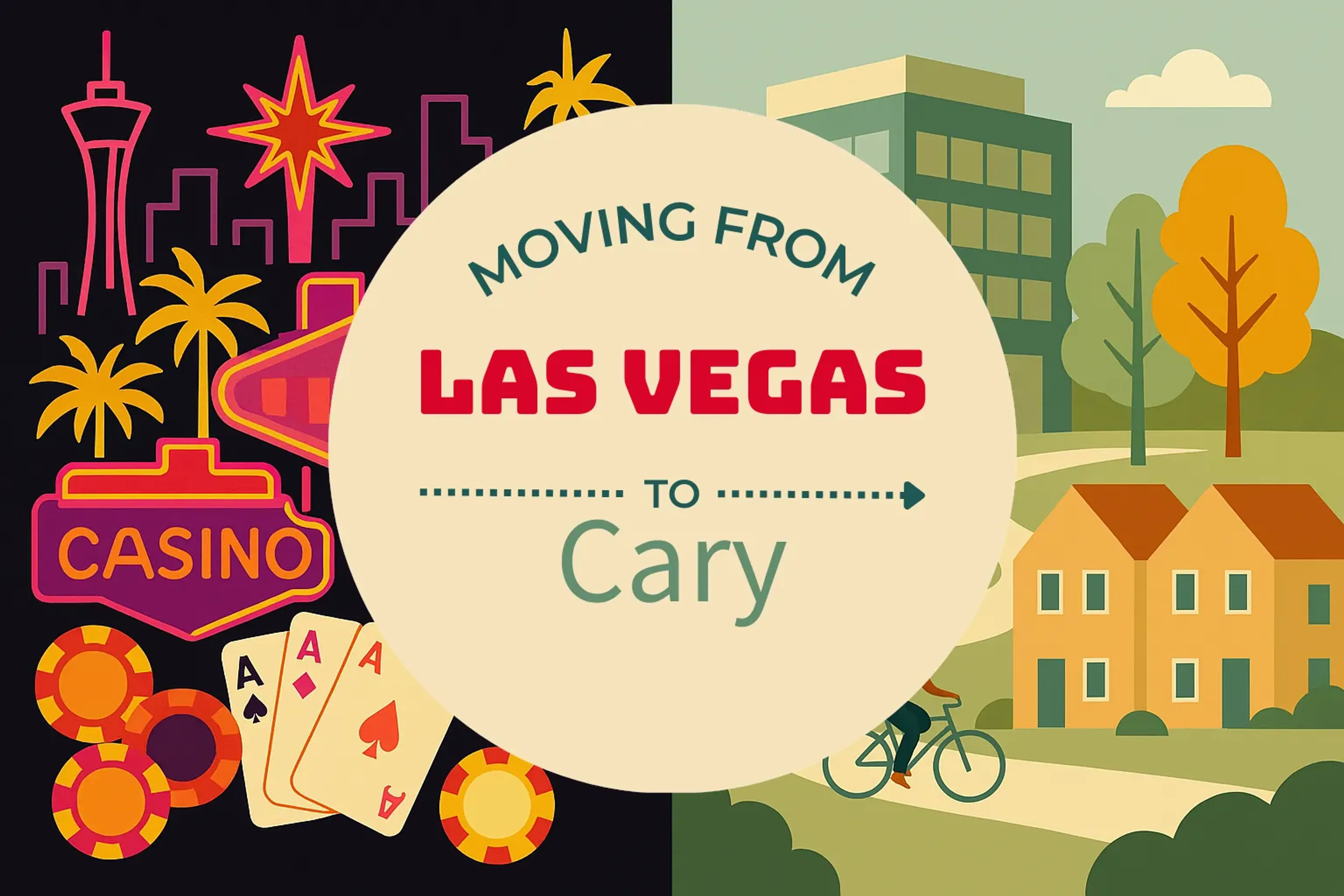 Side-by-side comparison of Las Vegas to Cary moving companies