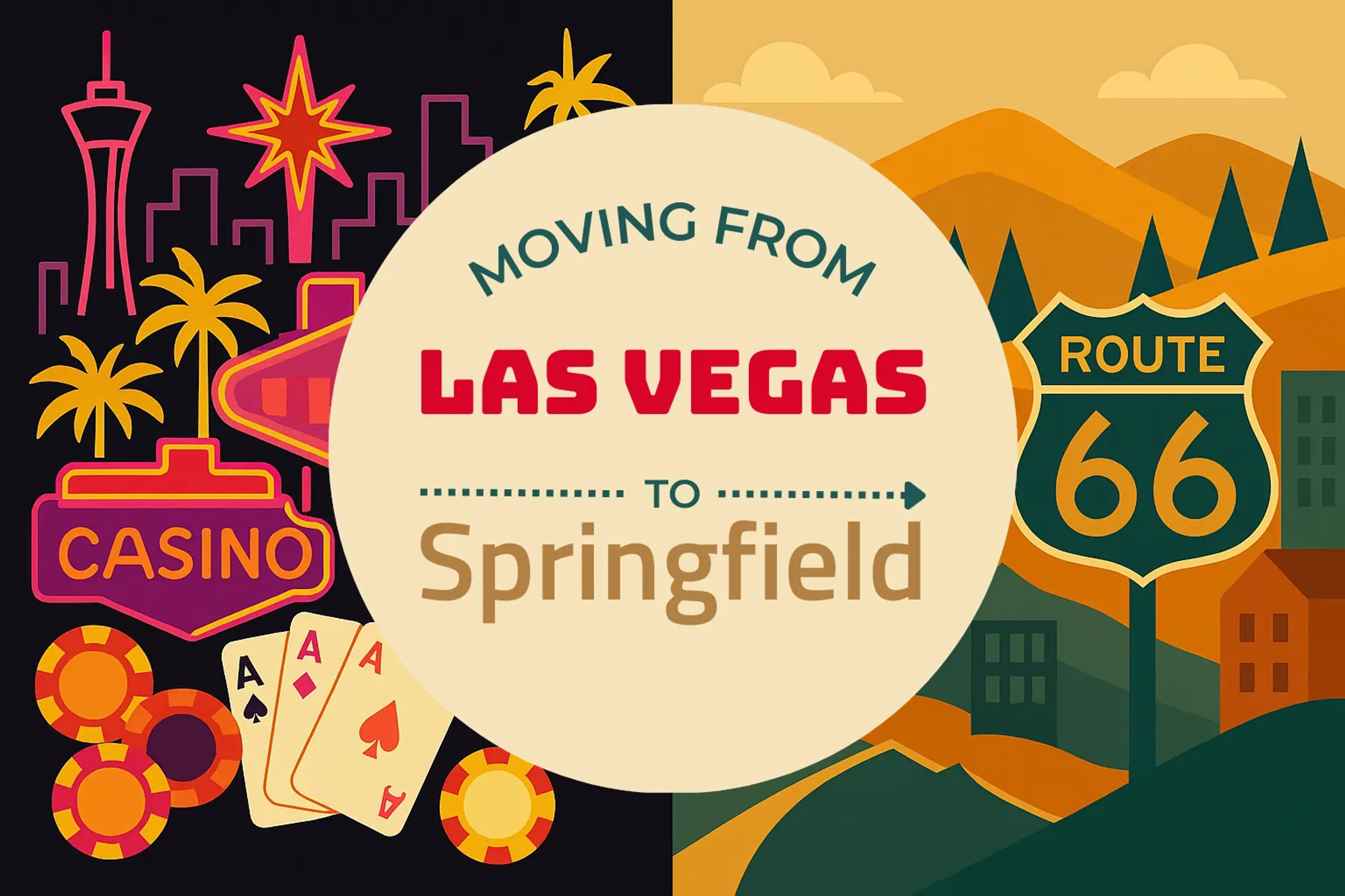 Side-by-side comparison of Las Vegas to Springfield moving companies