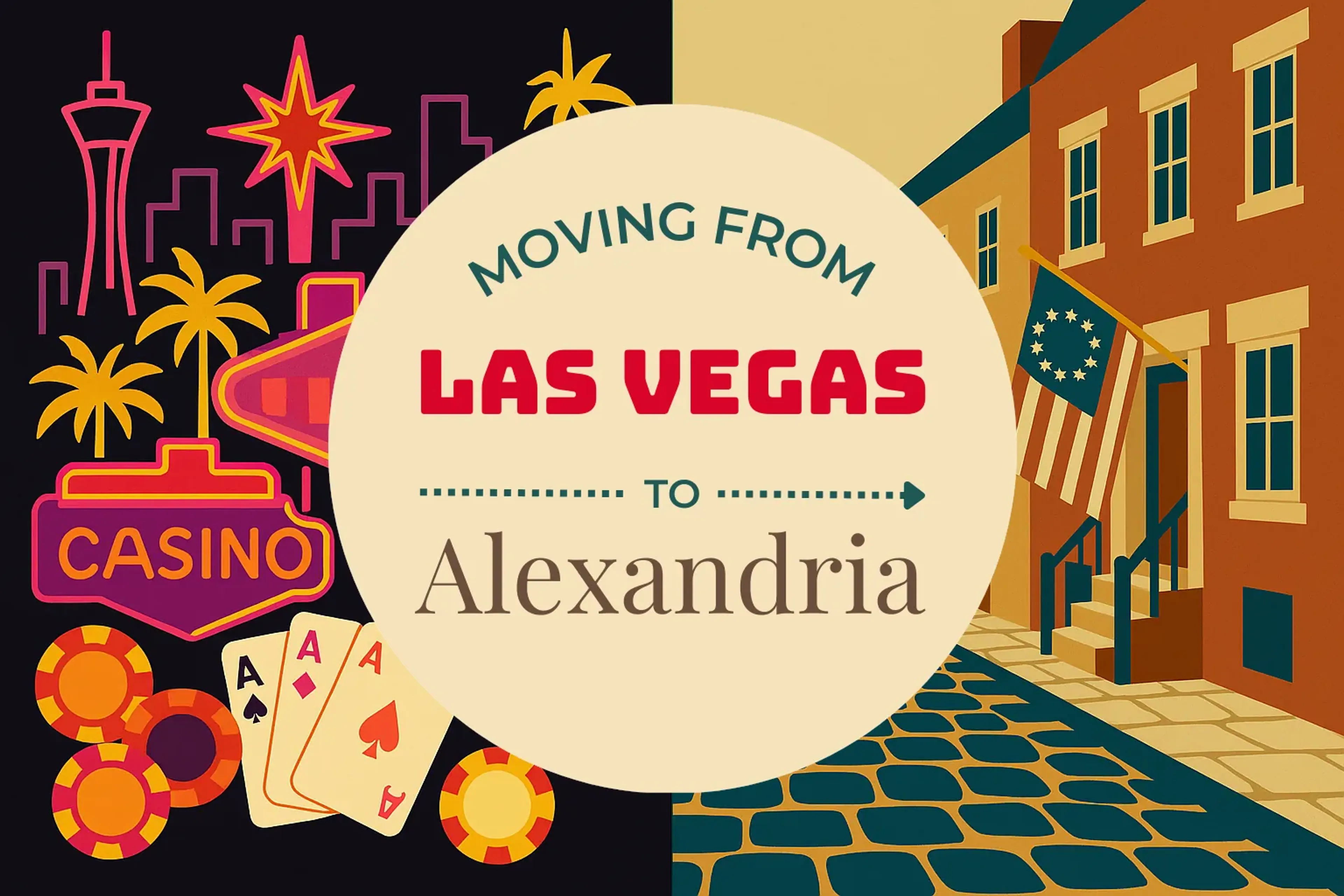 Side-by-side comparison of Las Vegas to Alexandria moving companies