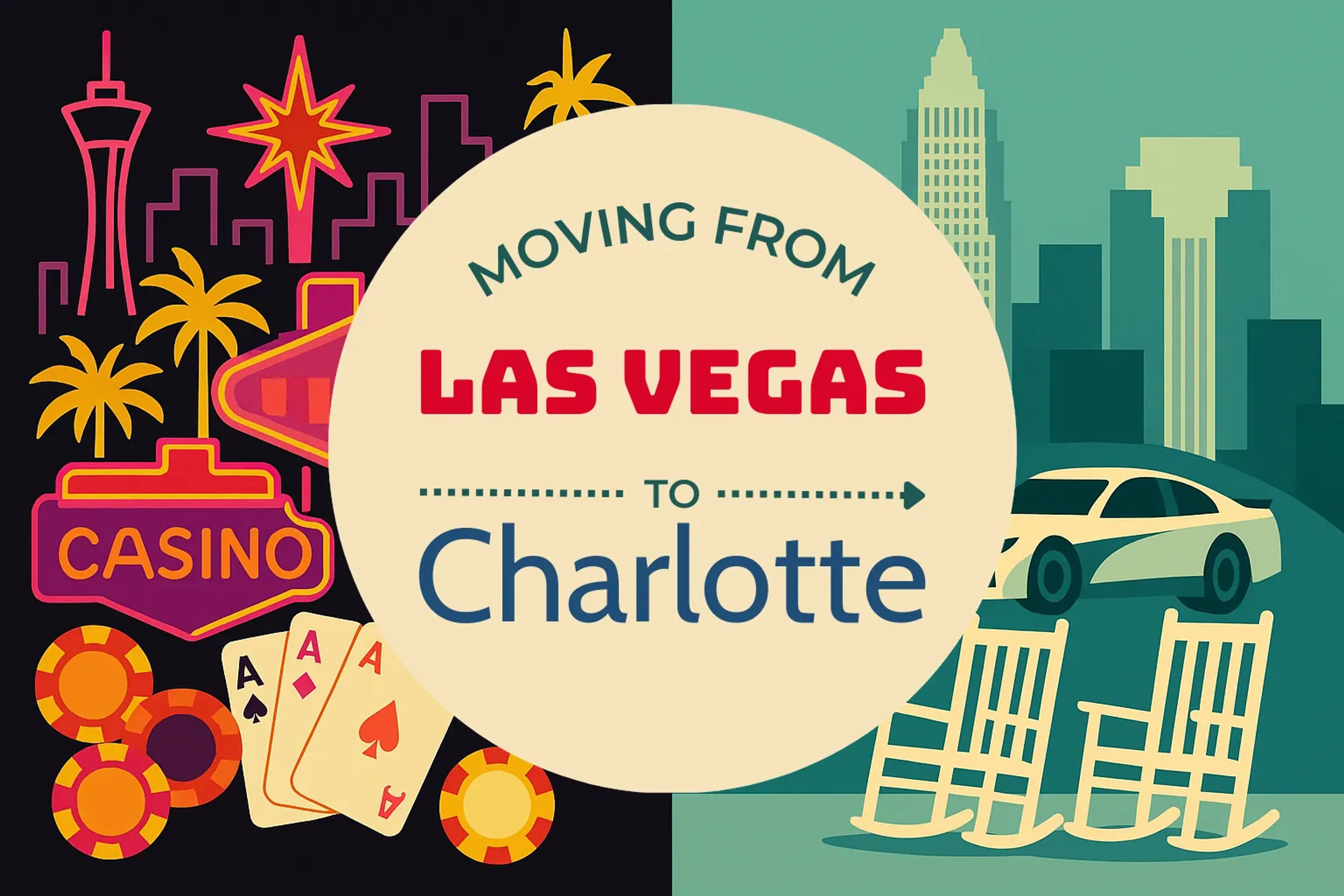 Side-by-side comparison of Las Vegas to Charlotte moving companies