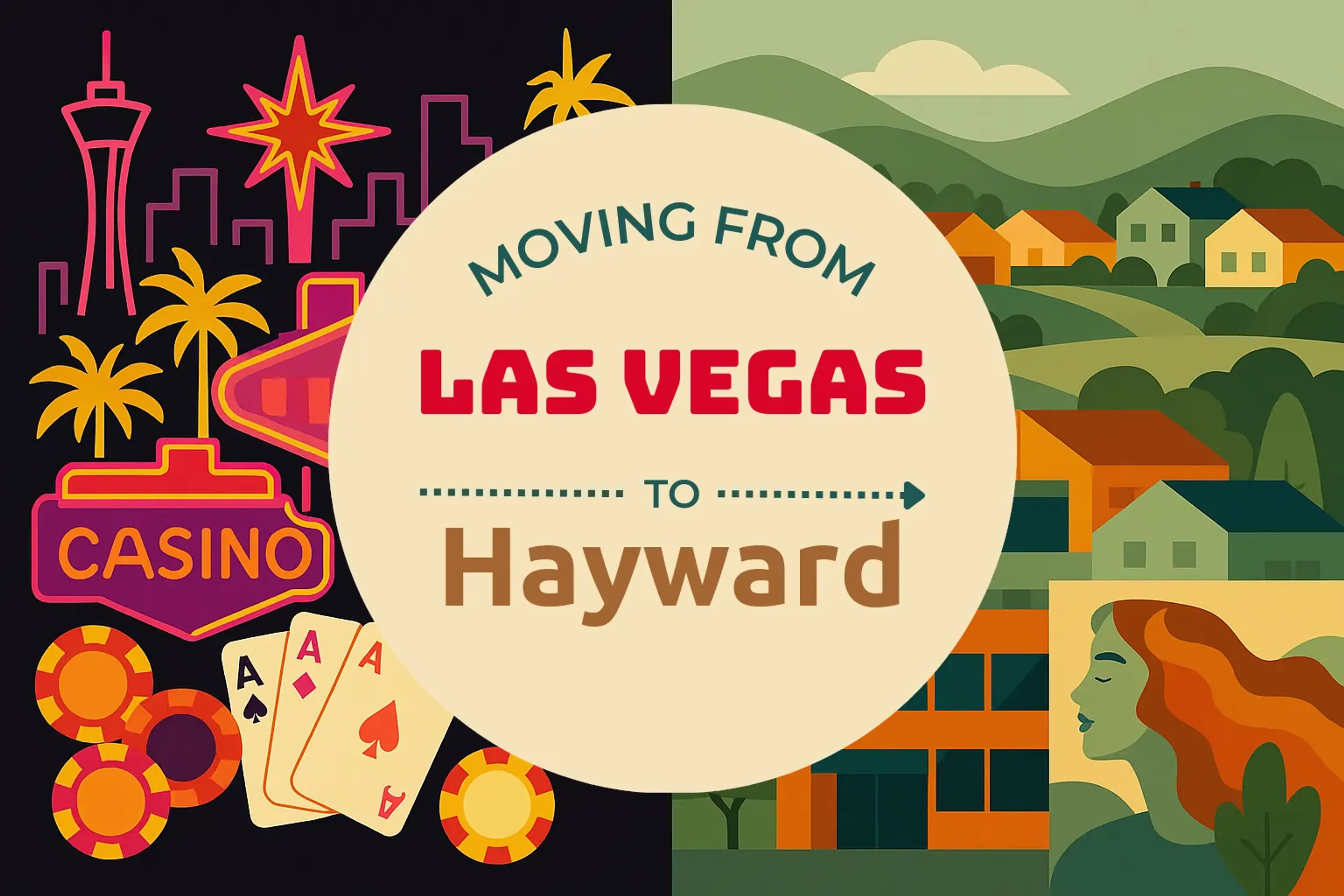 Side-by-side comparison of Las Vegas to Hayward moving companies