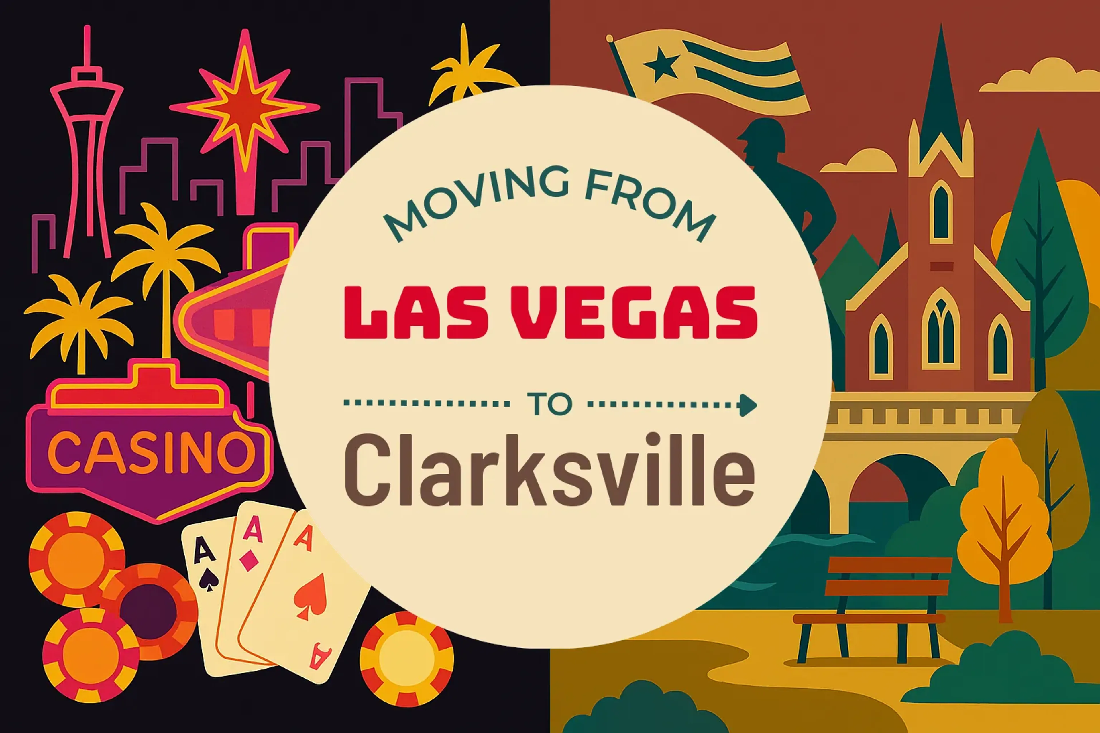 Side-by-side comparison of Las Vegas to Clarksville moving companies