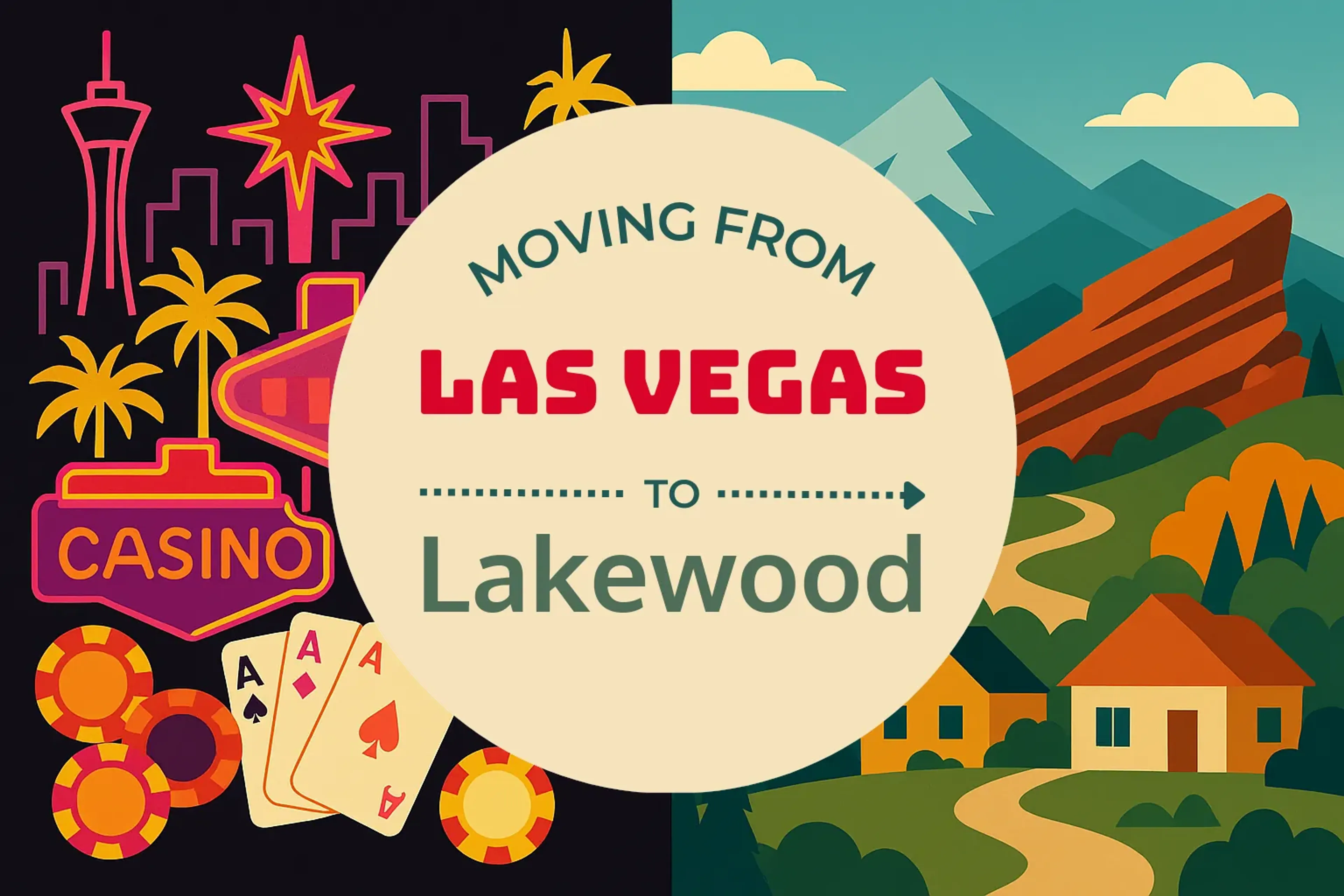Side-by-side comparison of Las Vegas to Lakewood moving companies