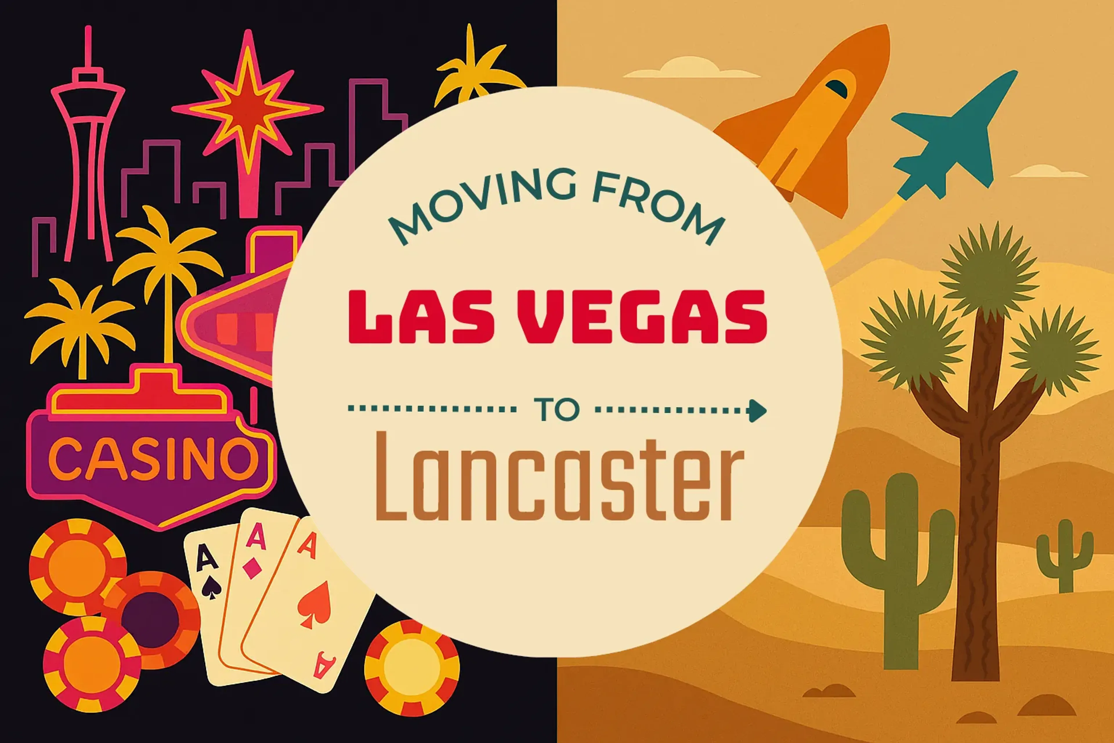 Side-by-side comparison of Las Vegas to Lancaster moving companies
