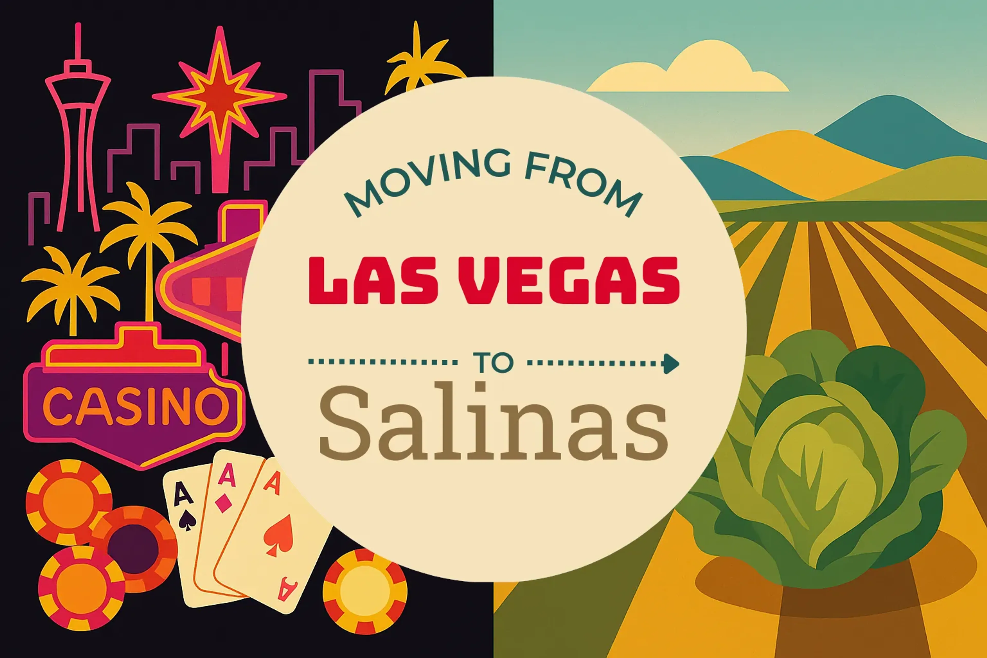 Side-by-side comparison of Las Vegas to Salinas moving companies