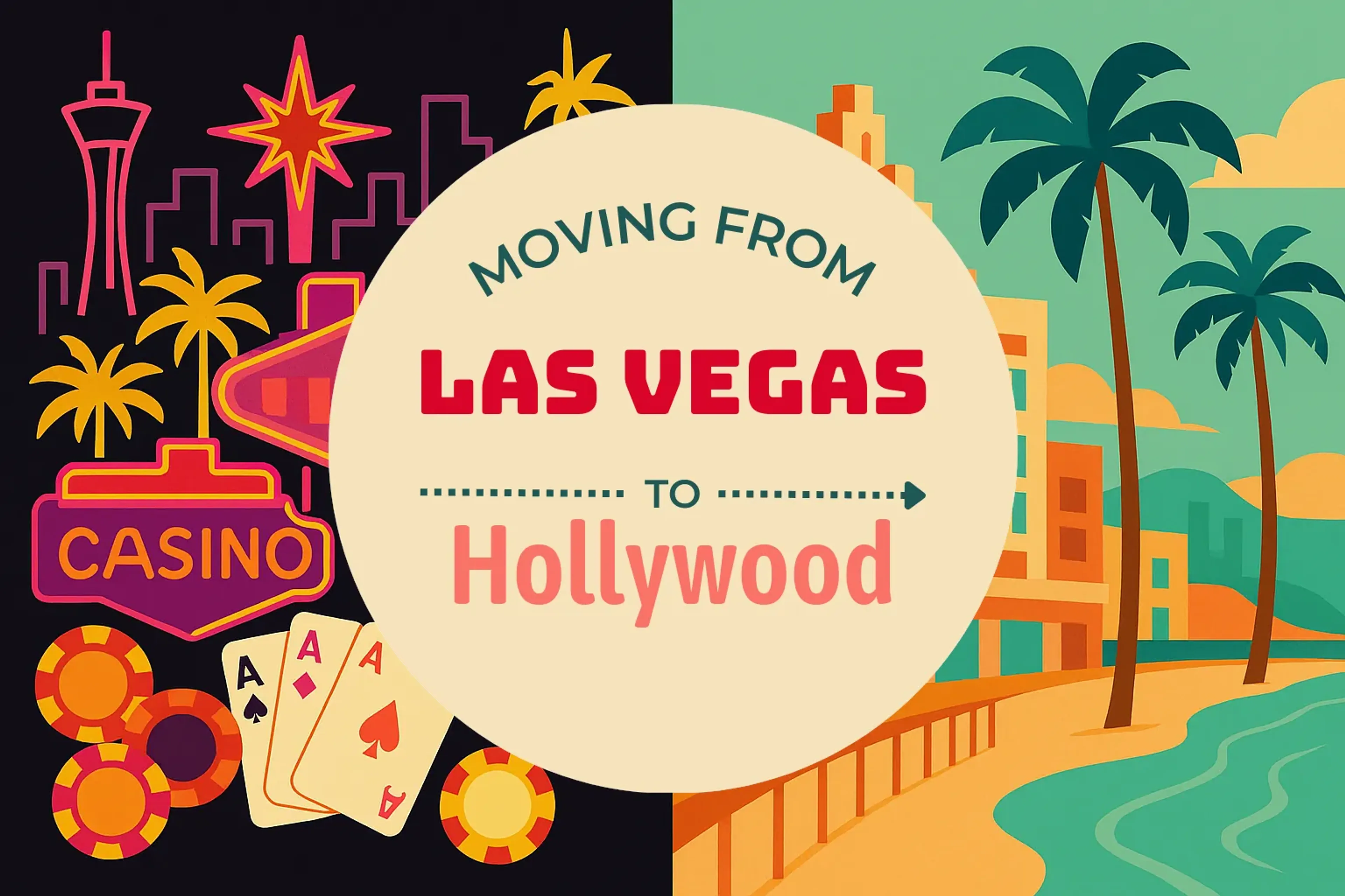 Side-by-side comparison of Las Vegas to Hollywood moving companies