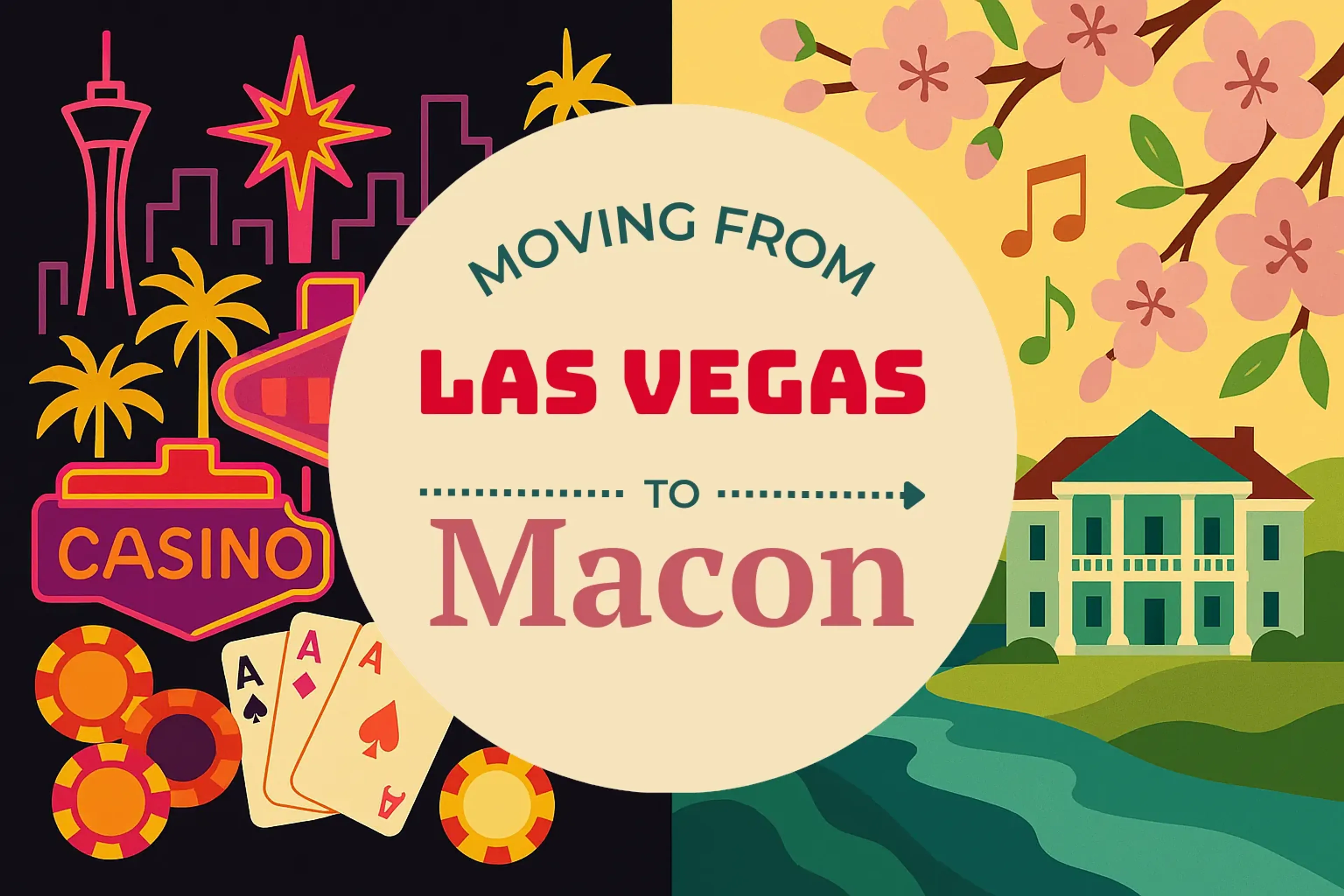 Side-by-side comparison of Las Vegas to Macon moving companies