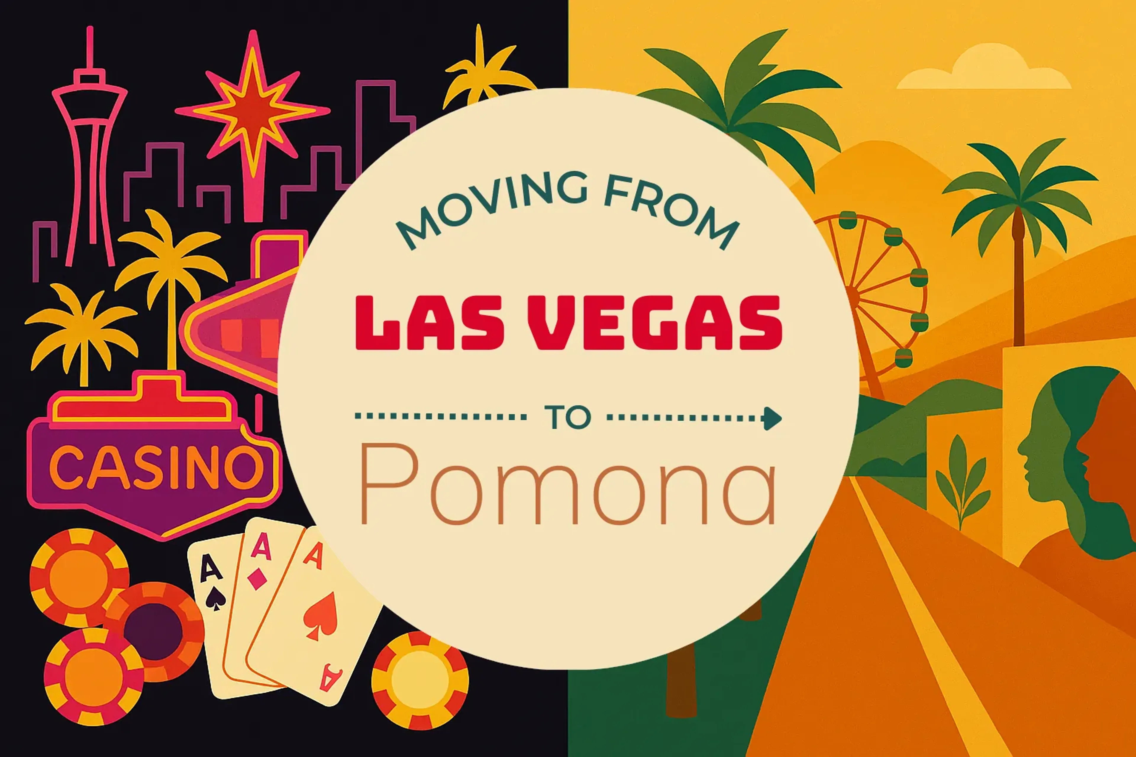Side-by-side comparison of Las Vegas to Pomona moving companies