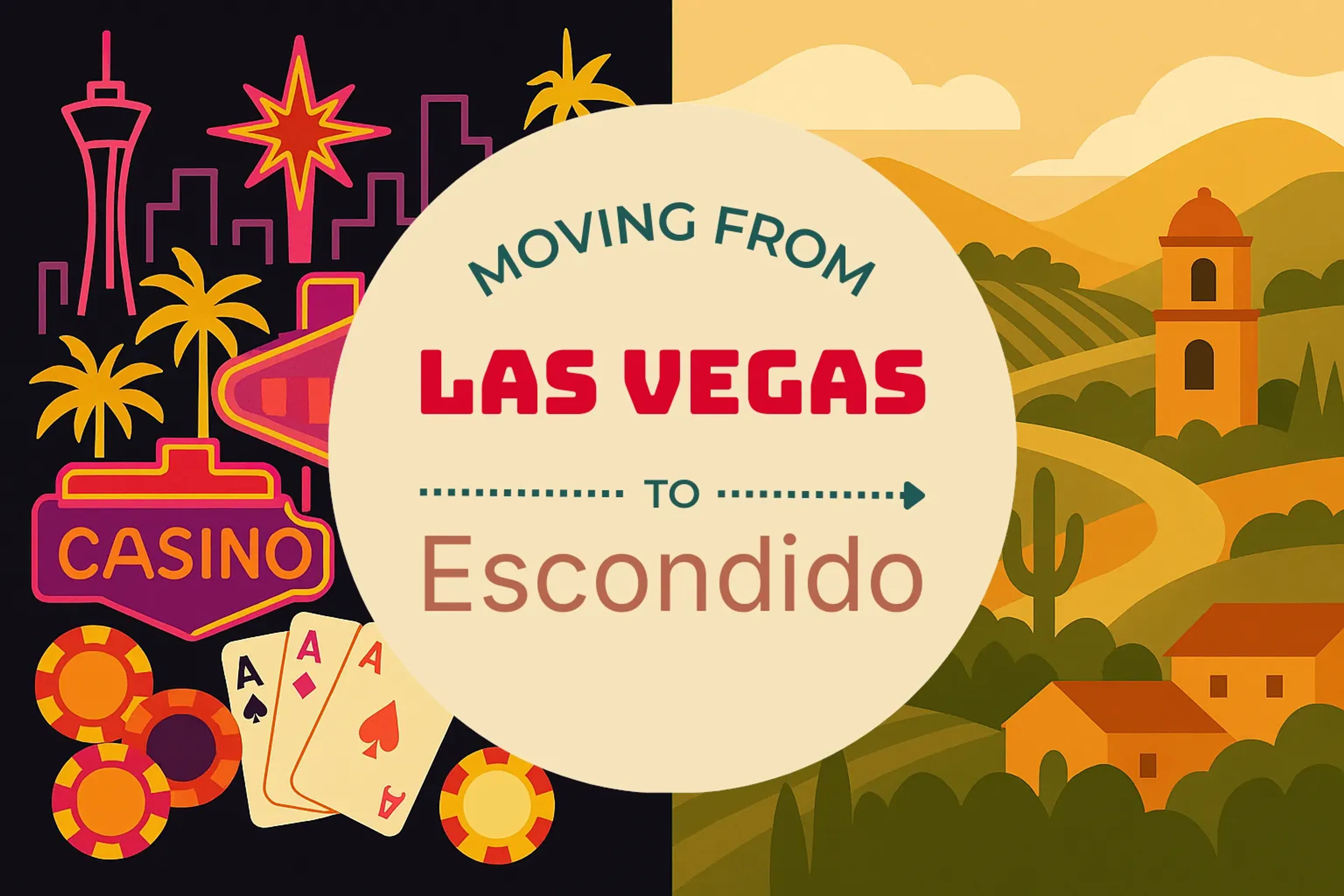 Side-by-side comparison of Las Vegas to Escondido moving companies