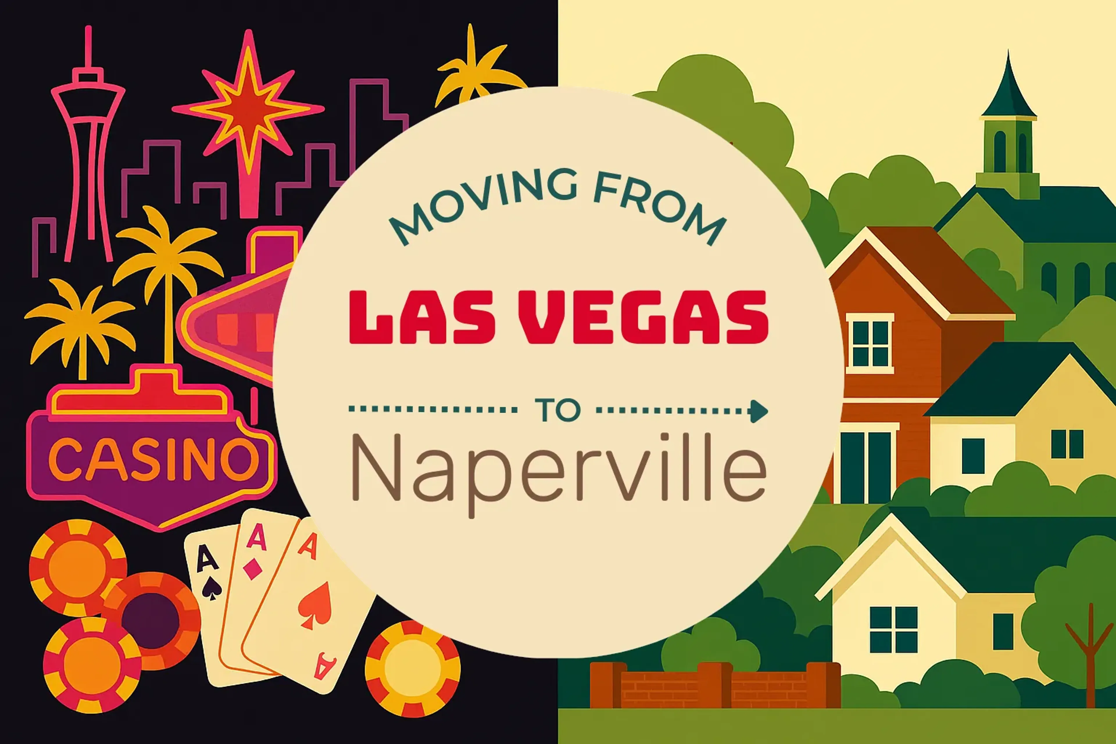 Side-by-side comparison of Las Vegas to Naperville moving companies