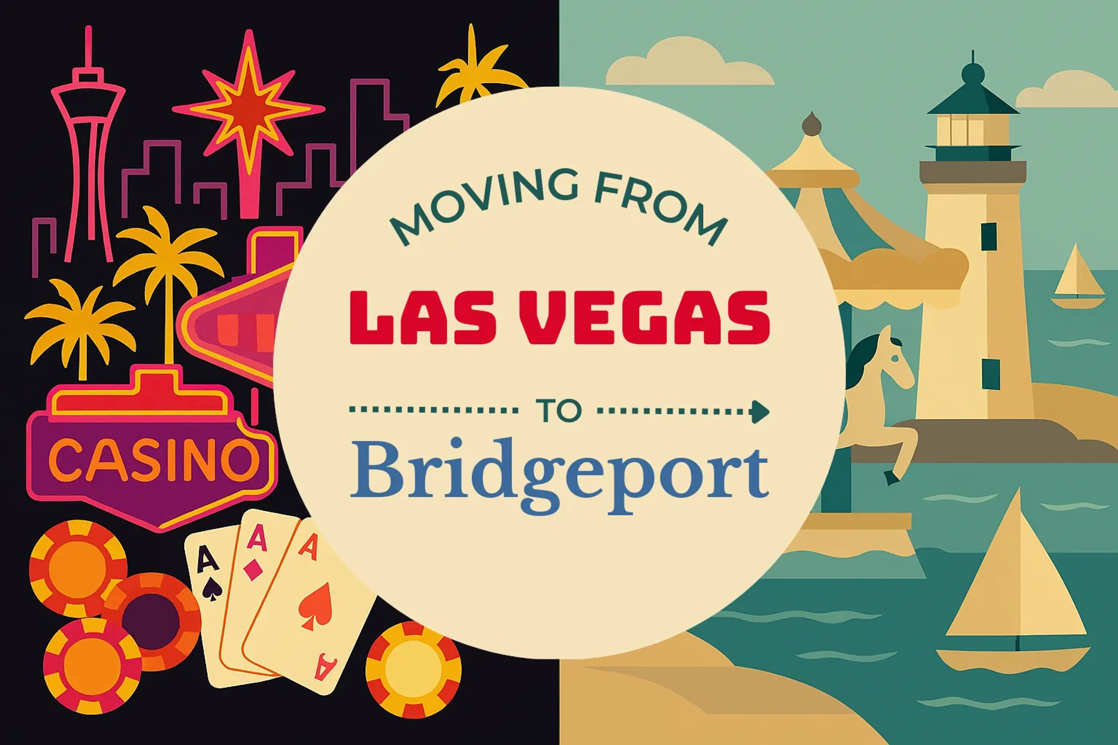 Side-by-side comparison of Las Vegas to Bridgeport moving companies