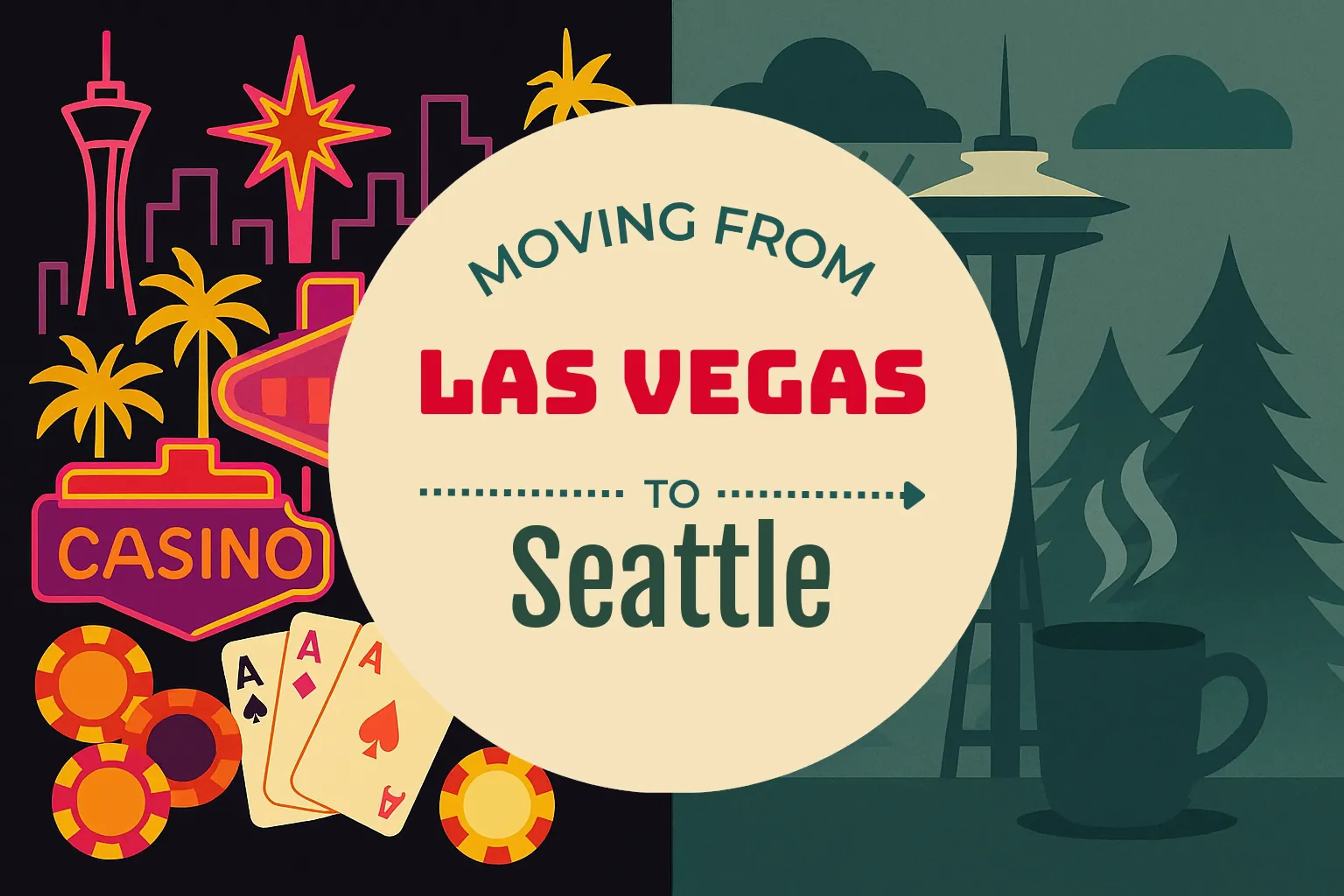 Side-by-side comparison of Las Vegas to Seattle moving companies