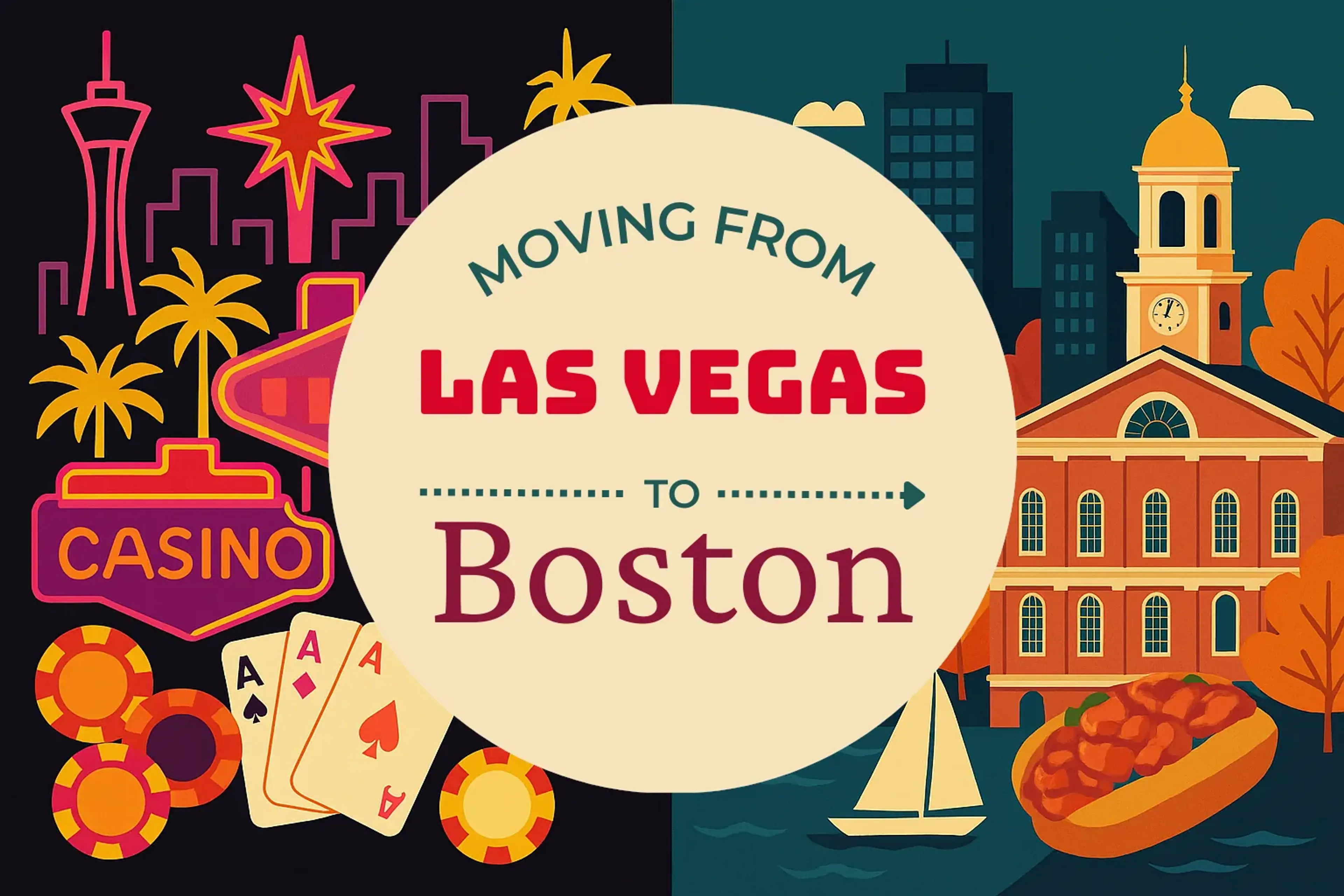 Side-by-side comparison of Las Vegas to Boston moving companies