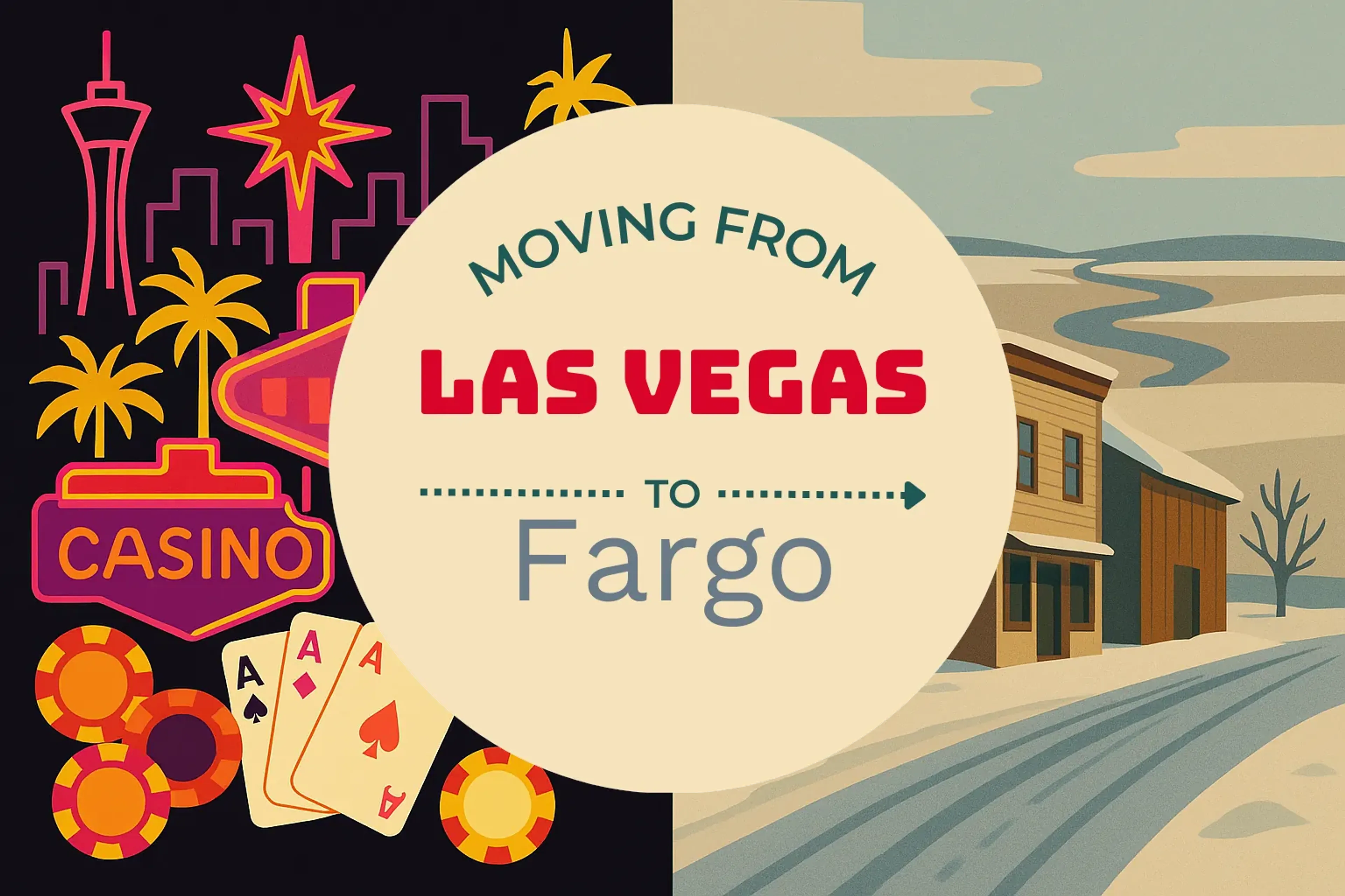 Side-by-side comparison of Las Vegas to Fargo moving companies