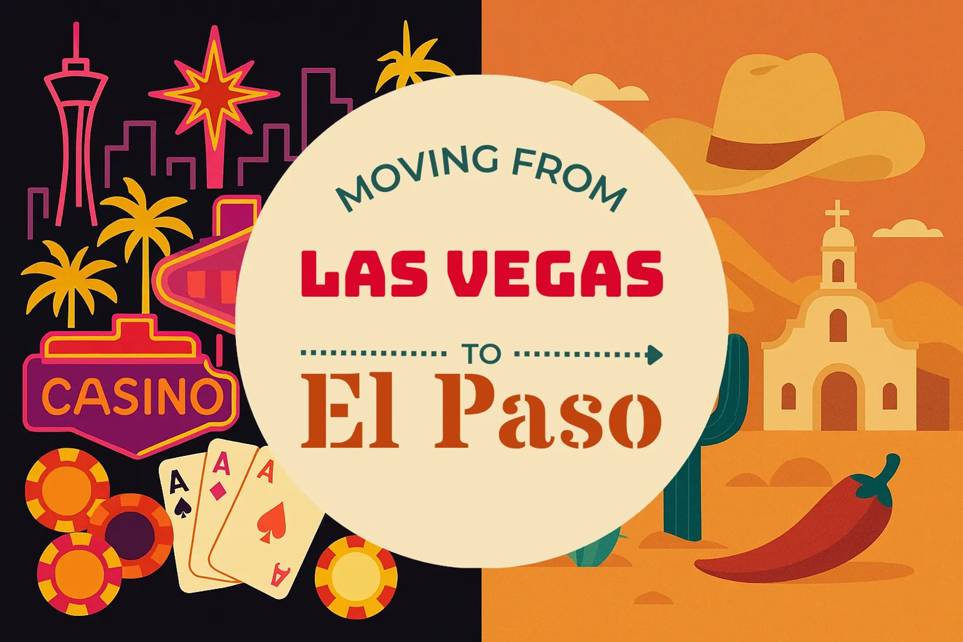 Side-by-side comparison of Las Vegas to El Paso moving companies