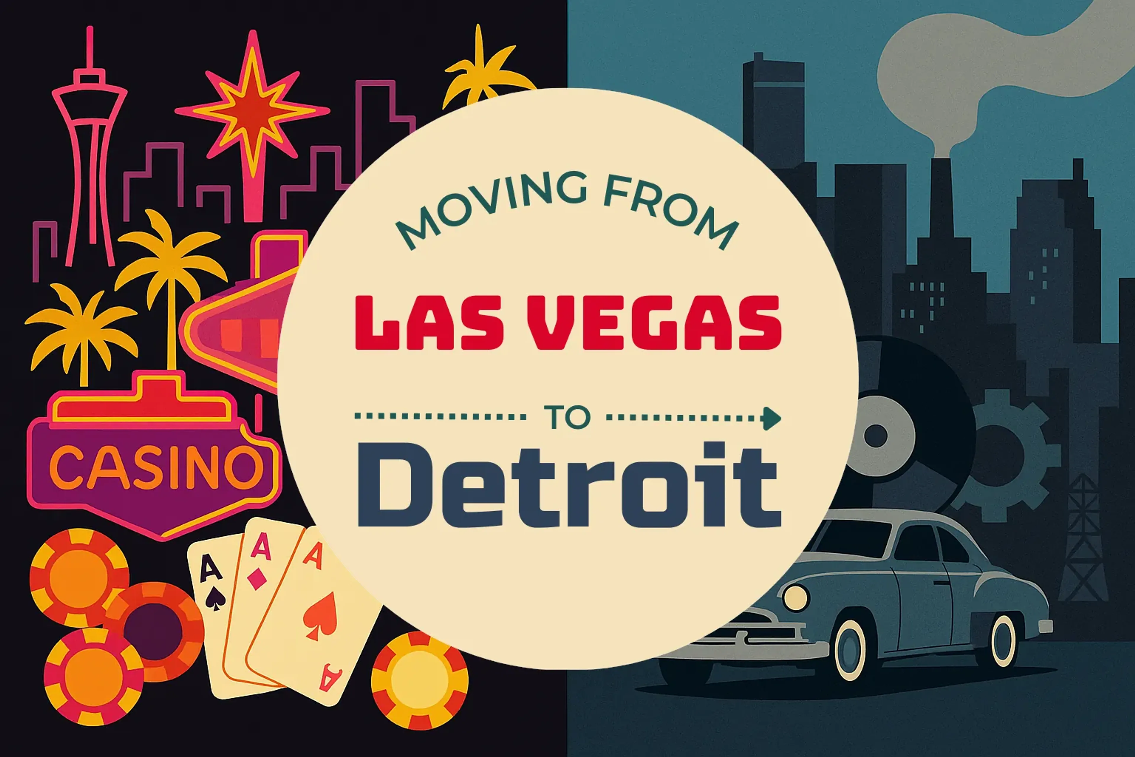 Side-by-side comparison of Las Vegas to Detroit moving companies