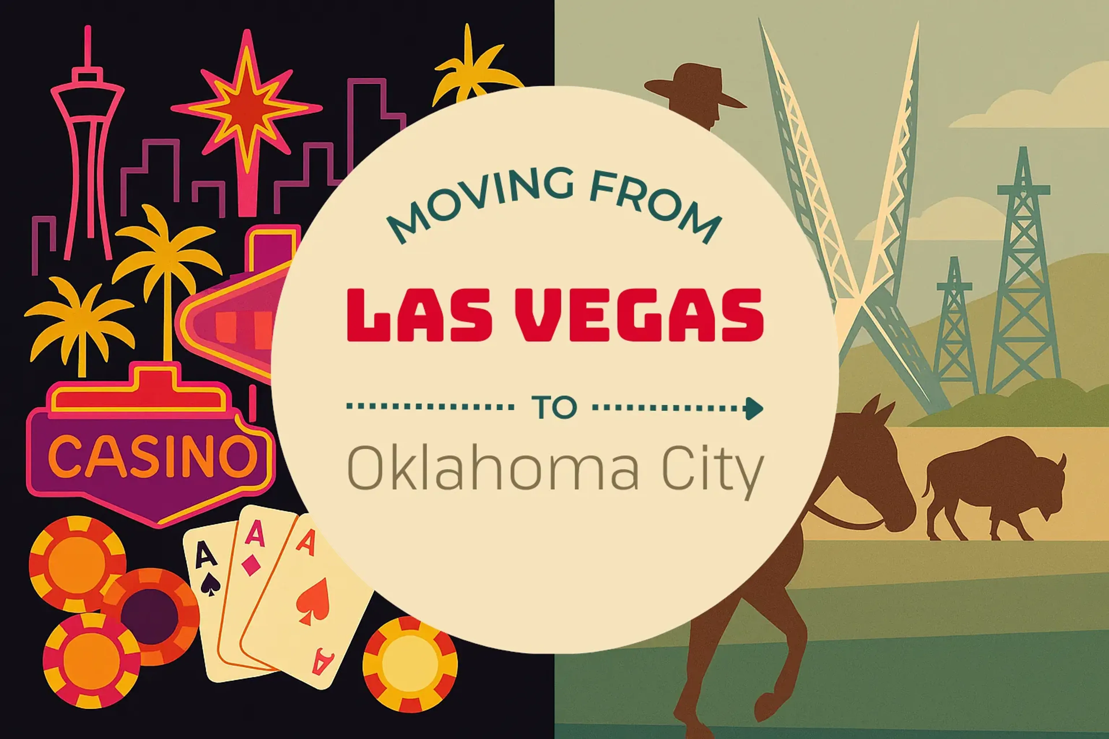 Side-by-side comparison of Las Vegas to Oklahoma City moving companies