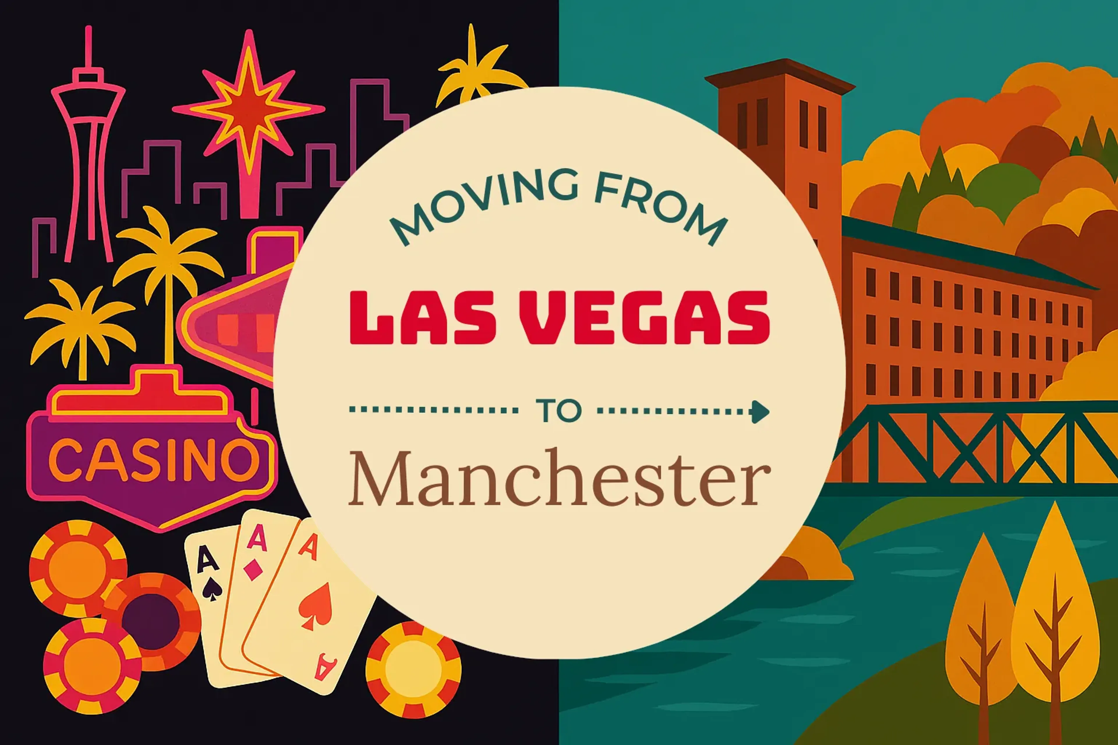 Side-by-side comparison of Las Vegas to Manchester moving companies