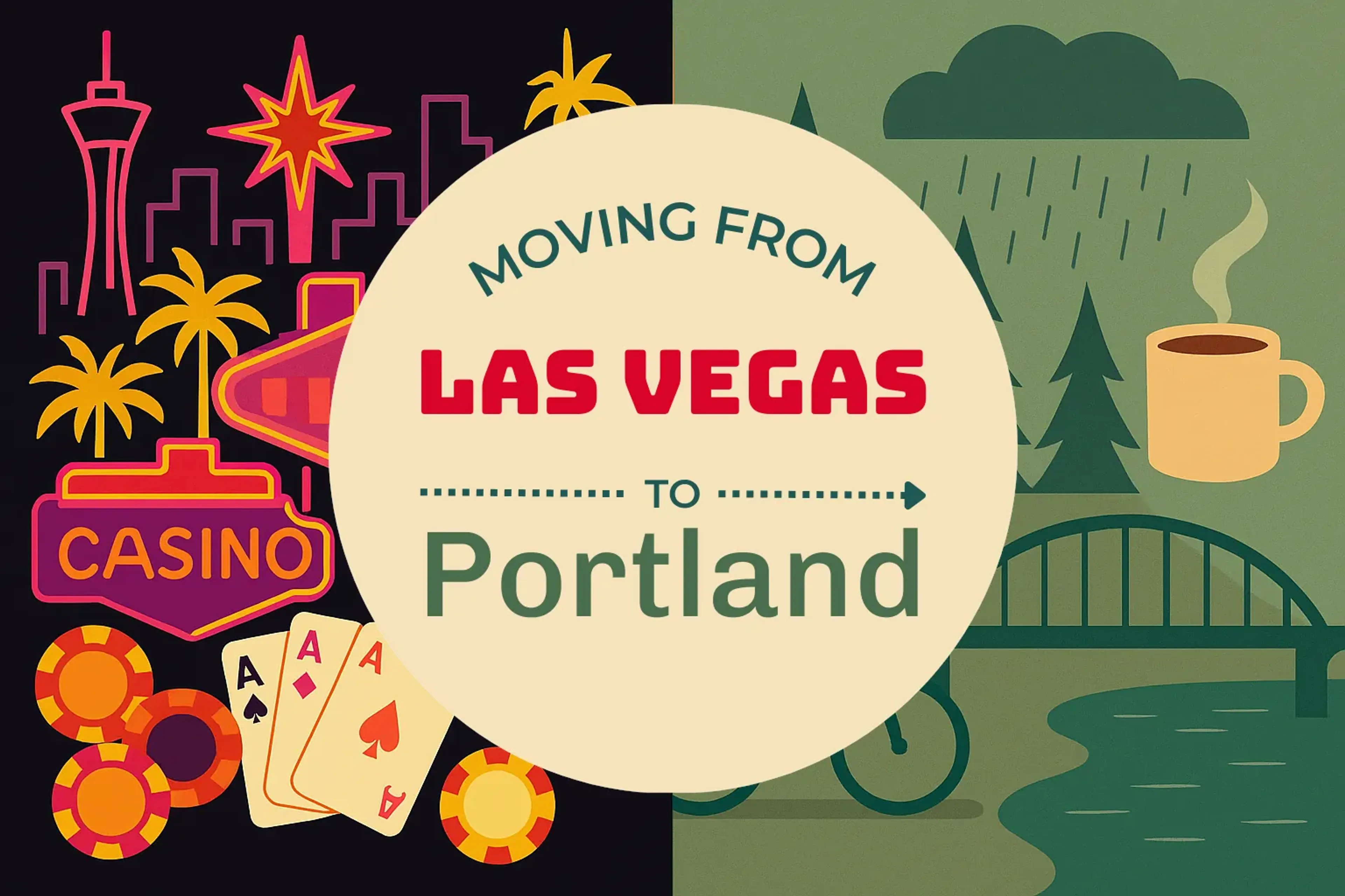Side-by-side comparison of Las Vegas to Portland moving companies